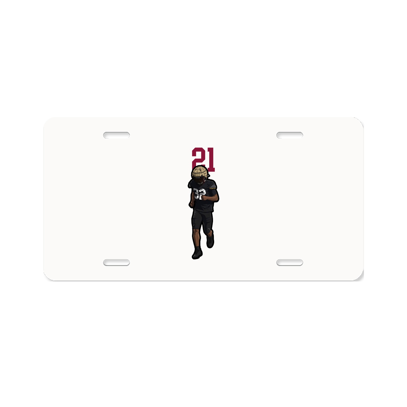 License Plate — Number Top in Classic
