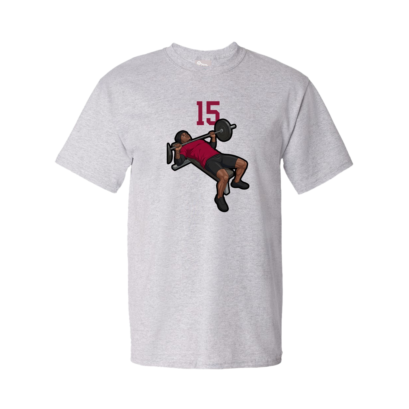 Youth Tee — Number Top in Grey