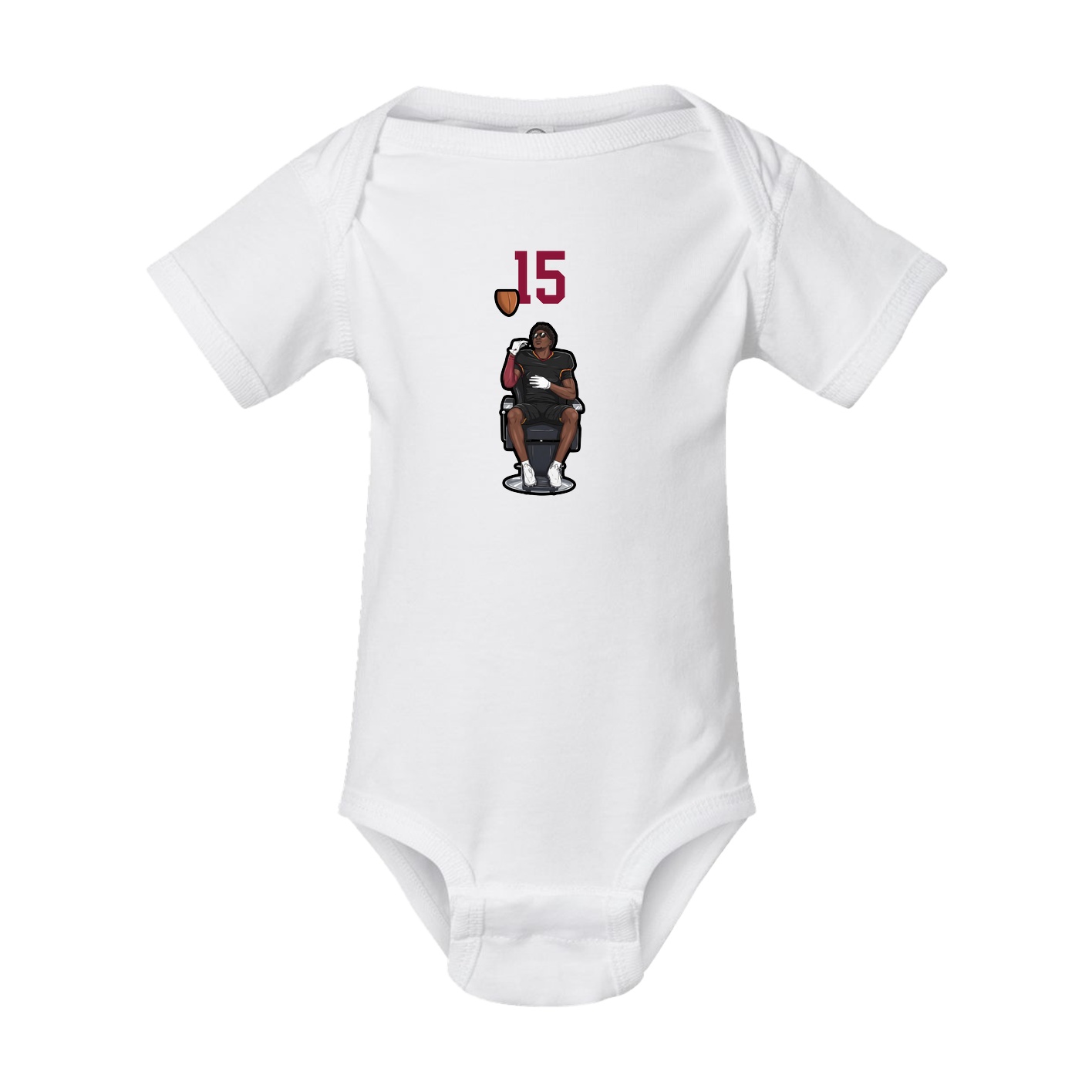 Baby Onesie — Number Top in White