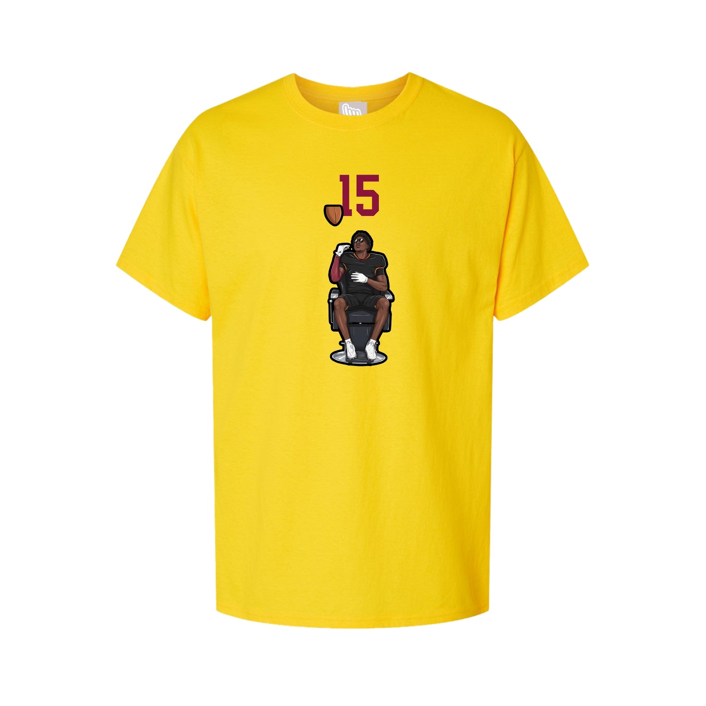 Youth Tee — Number Top in Gold