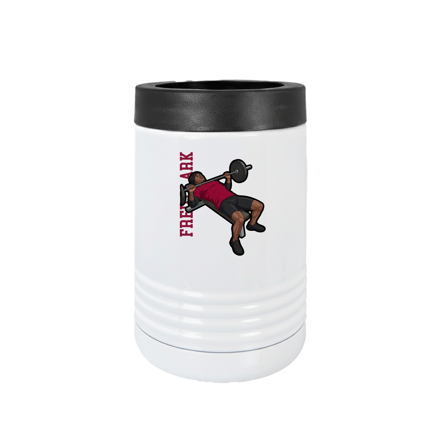 Beverage Holder — Name Vertical in White