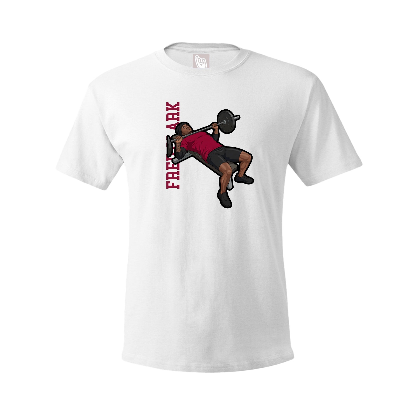 Youth Tee — Name Vertical in White