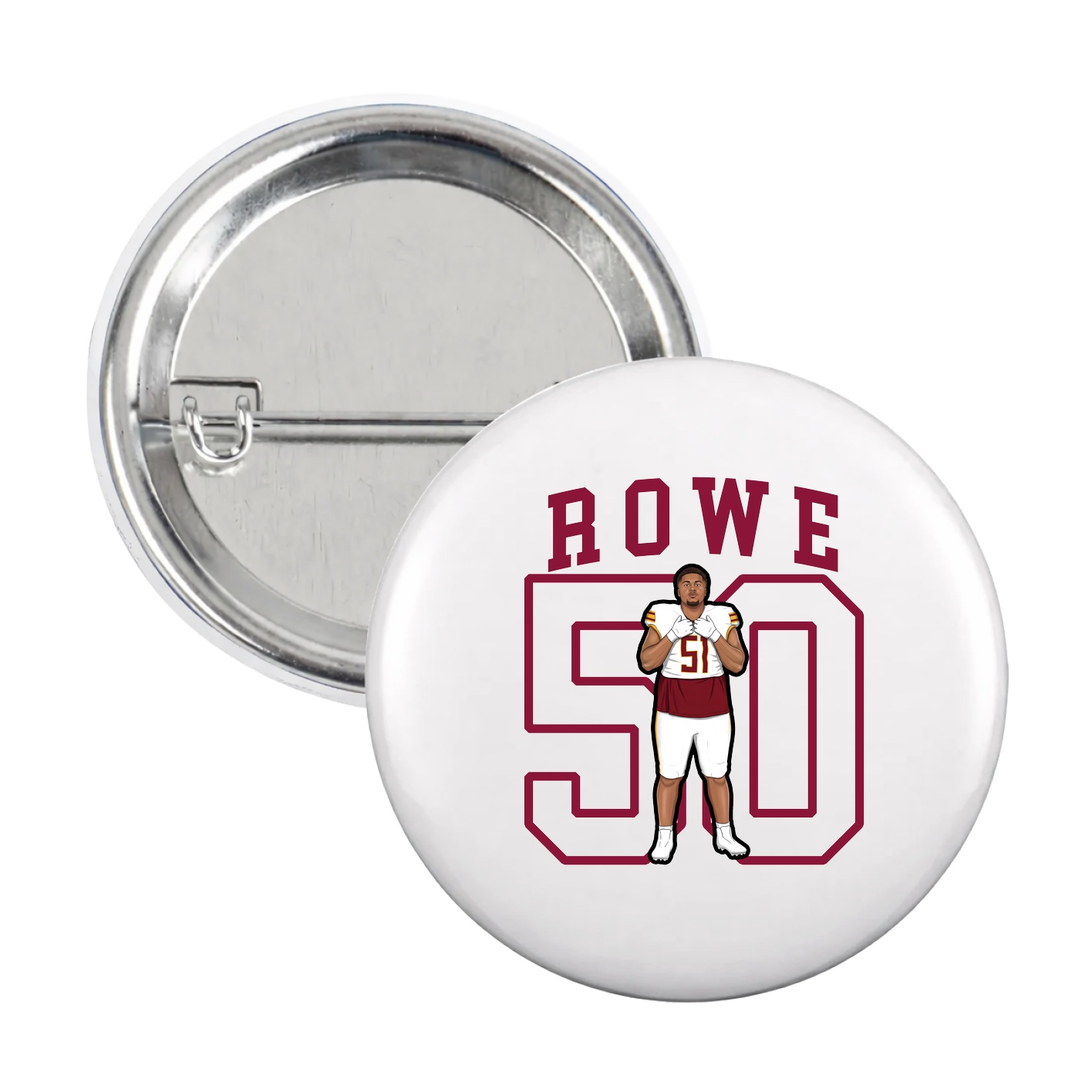 Game Day Button — Shirsey in White