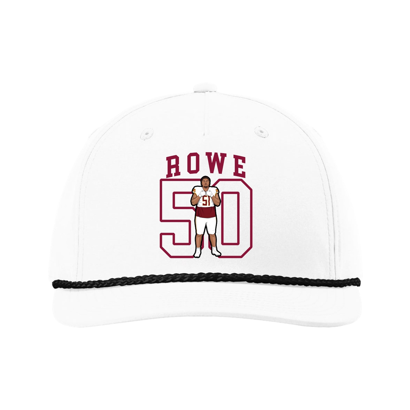 Five-Panel Classic Rope Cap — Shirsey in White