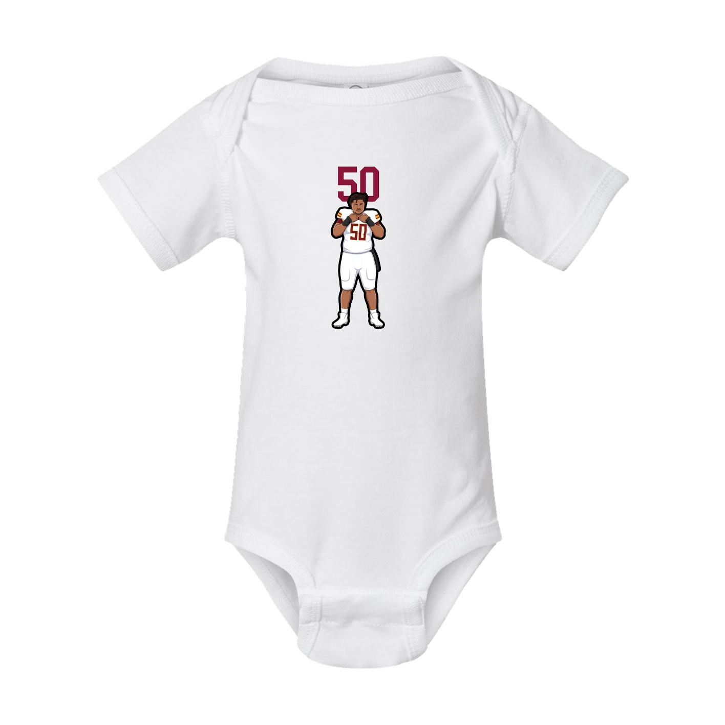 Baby Onesie — Number Top in White