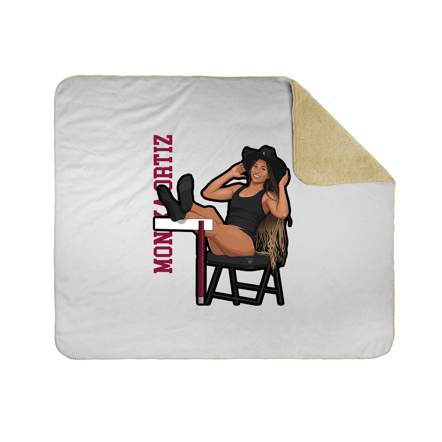 50x60 Sherpa Lined Throw Blanket