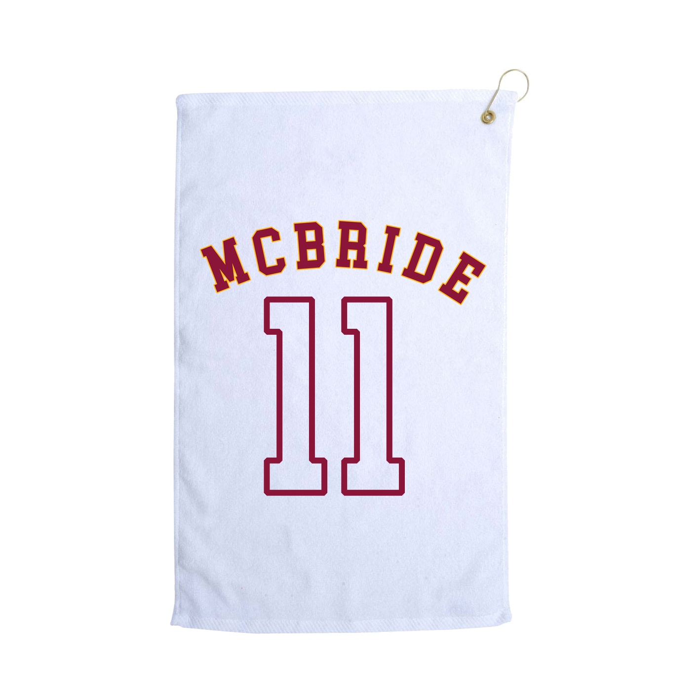 Golf Towel — Shirsey Arch in White