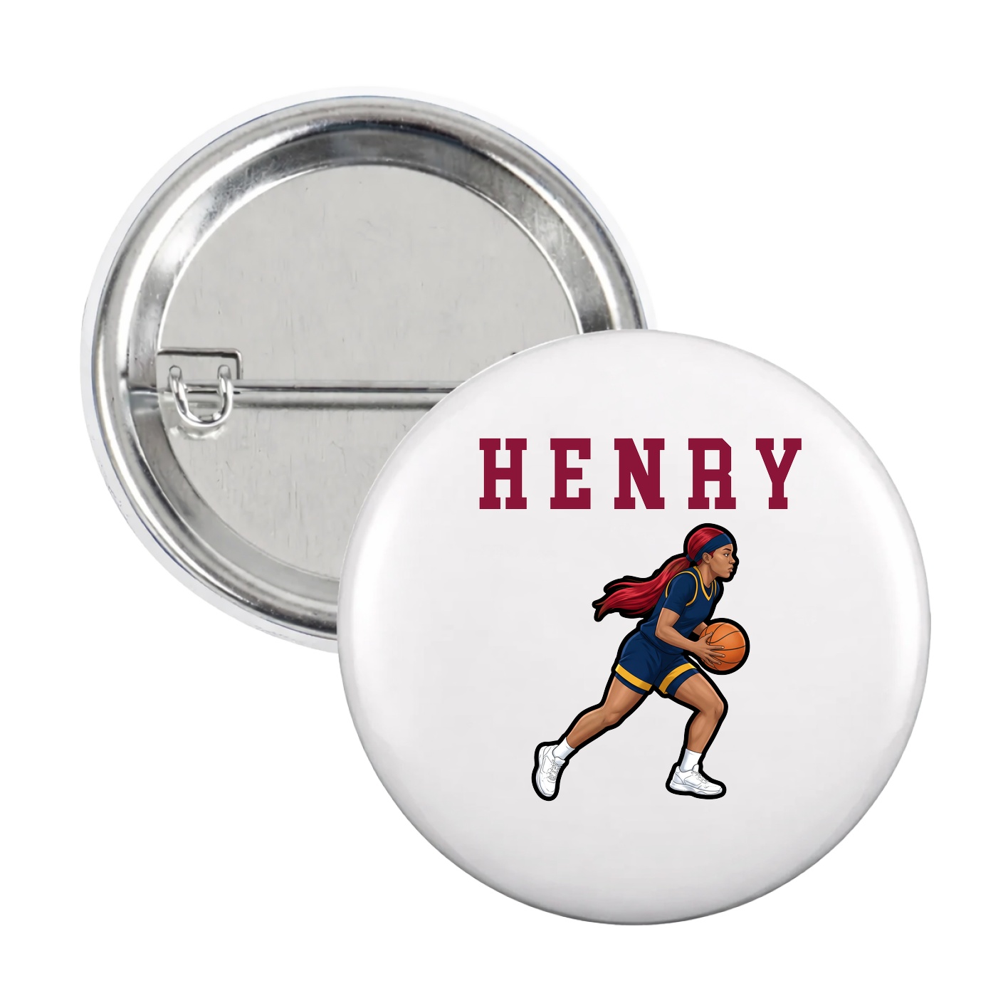 Game Day Button — Shirsey in White