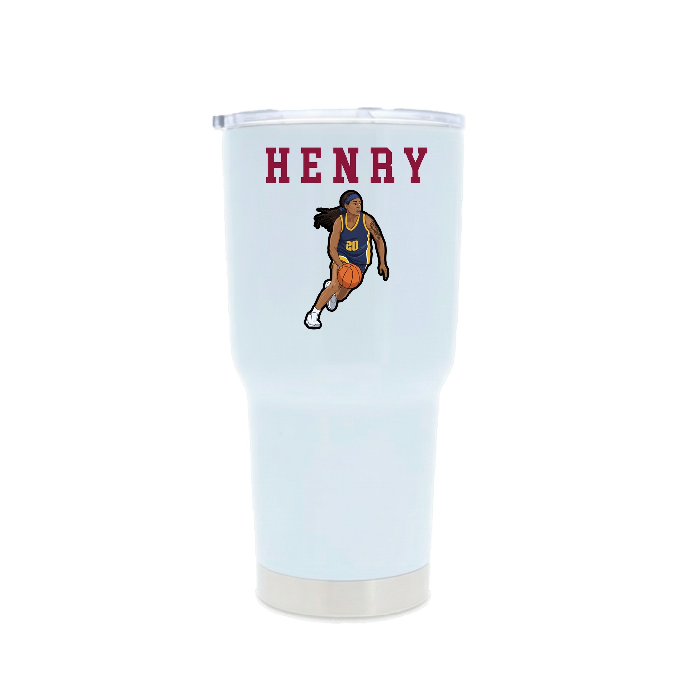 30oz Stainless Steel Tumbler — Shirsey in White