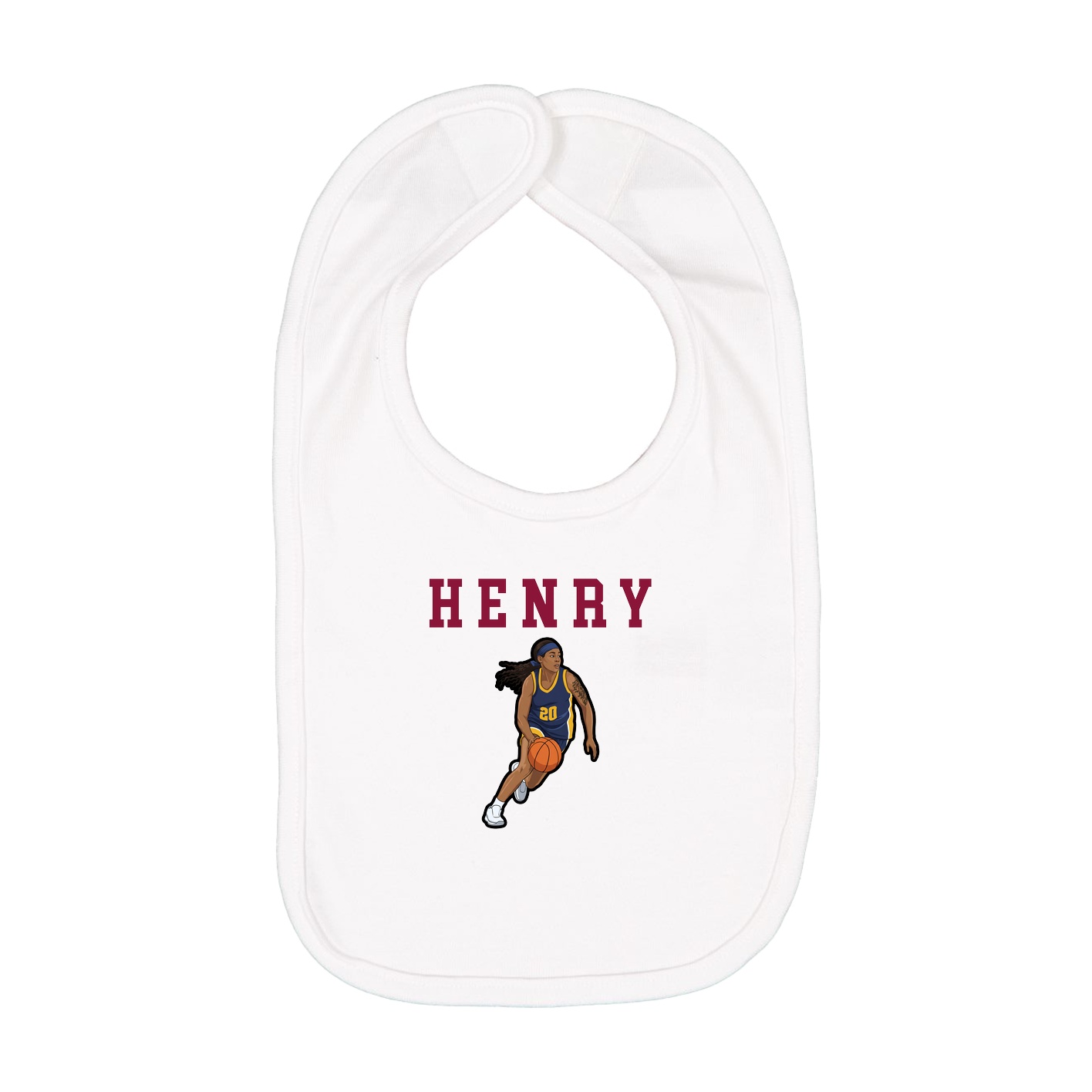 Infant Bib — Shirsey in White