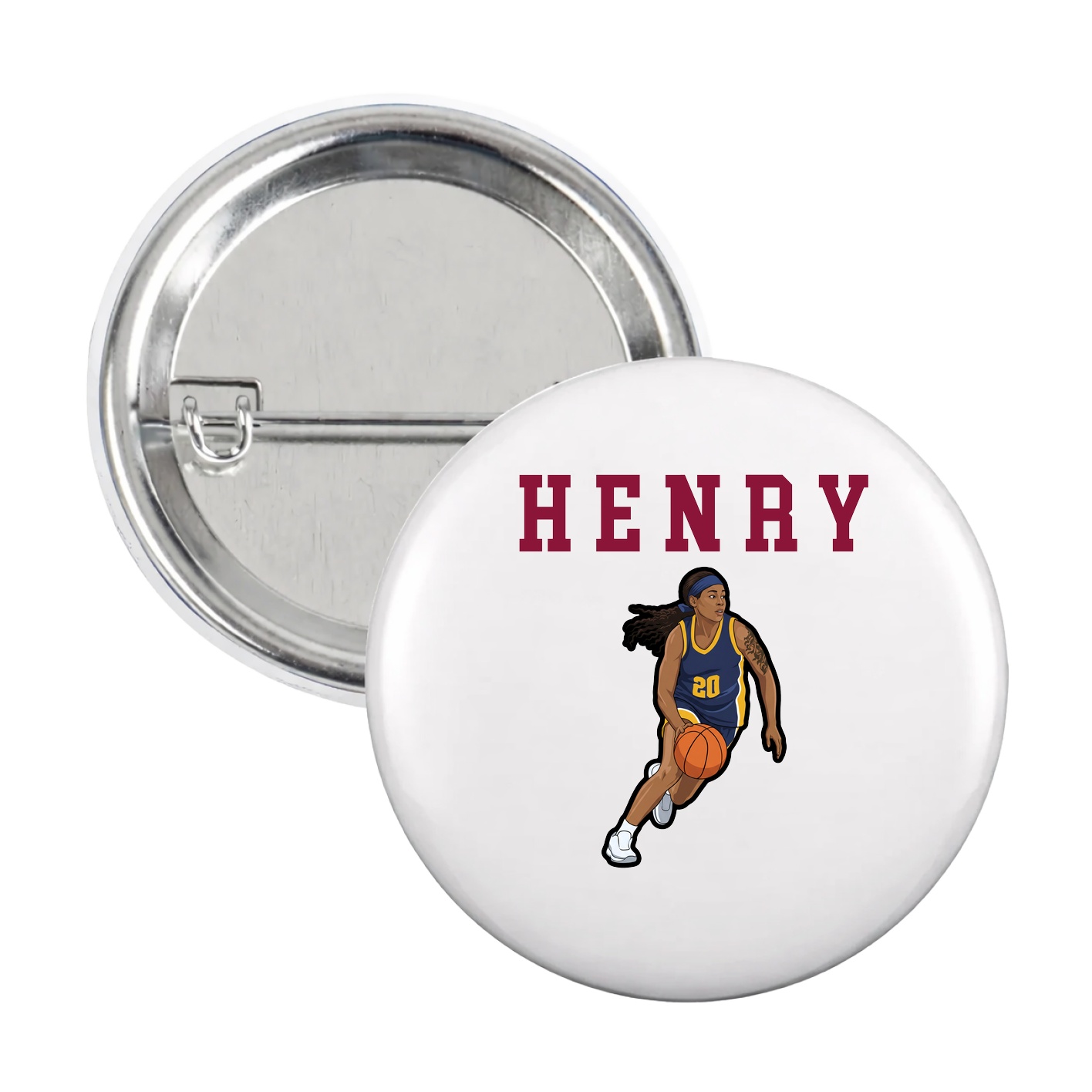 Game Day Button — Shirsey in White