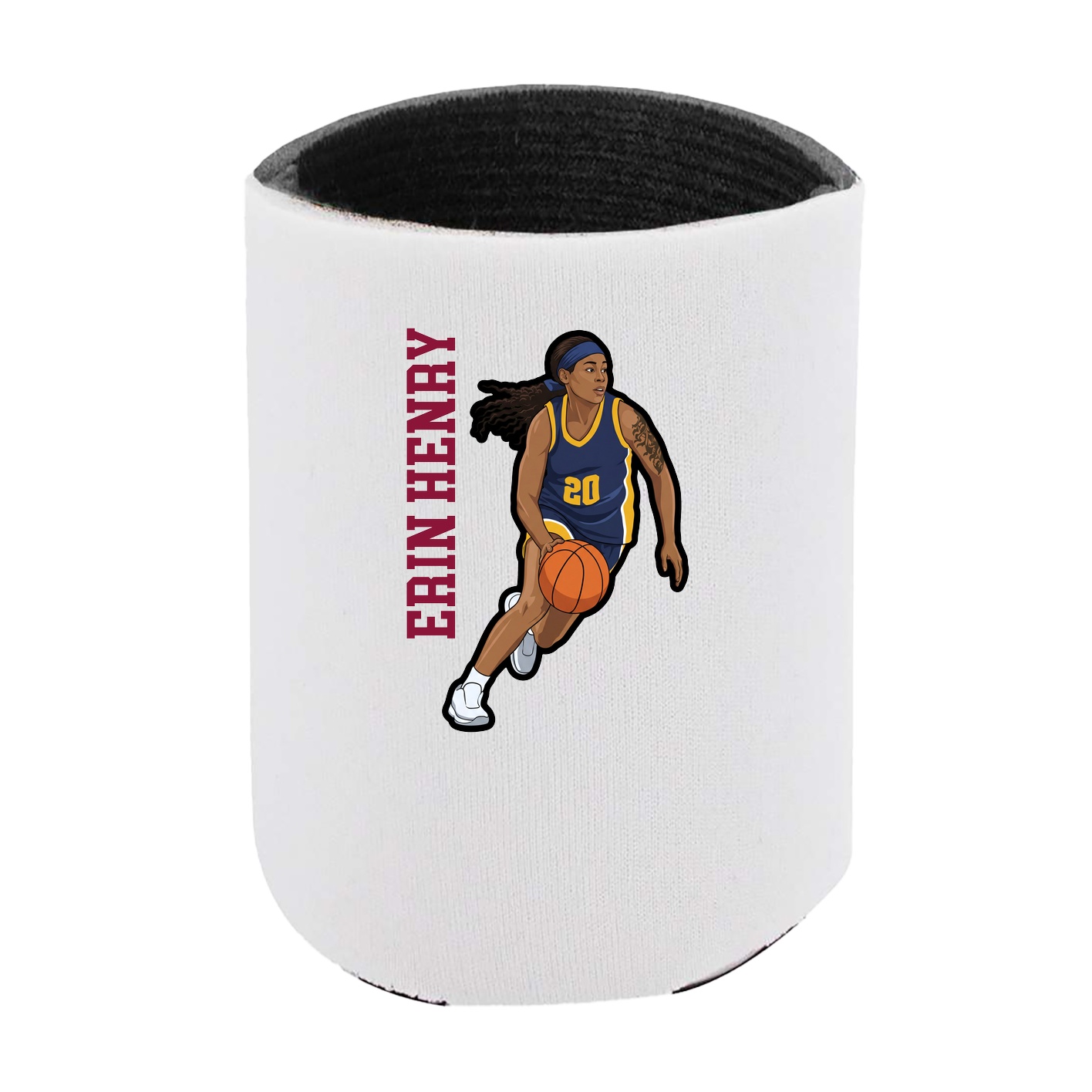 Can Holder — Name Vertical in White