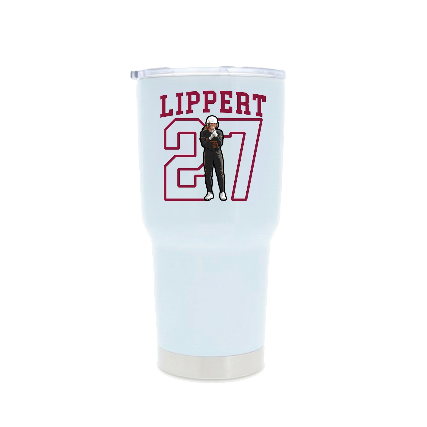 30oz Stainless Steel Tumbler — Shirsey in White