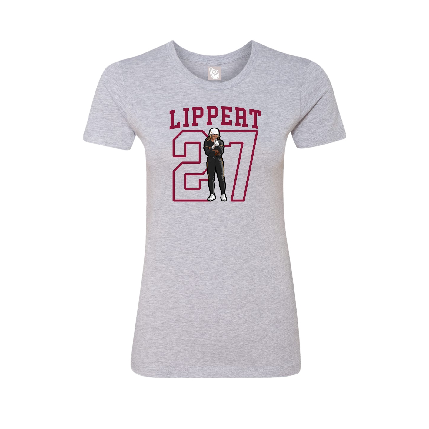 Fitted Women's Tee — Shirsey in Grey