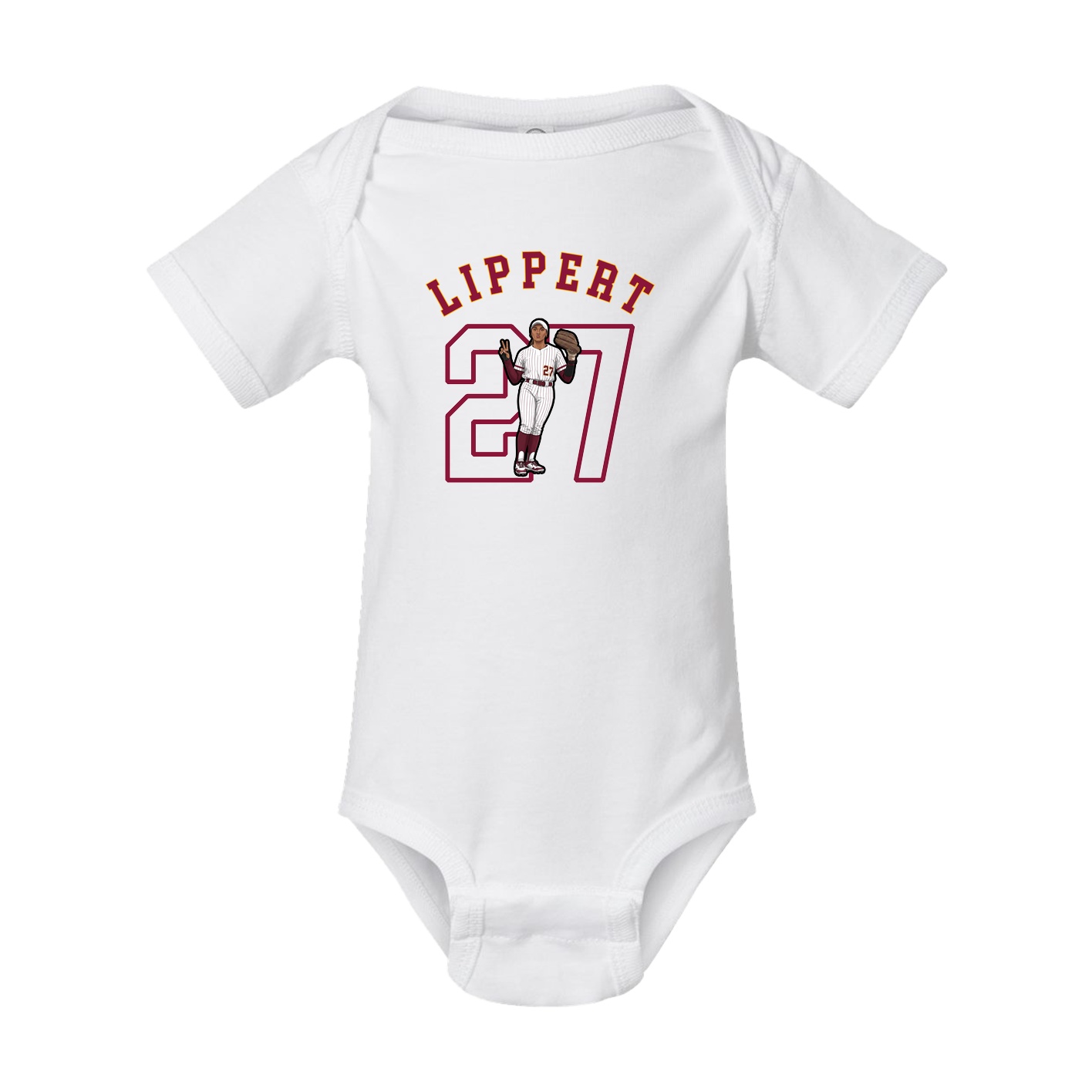 Baby Onesie — Shirsey Arch in White