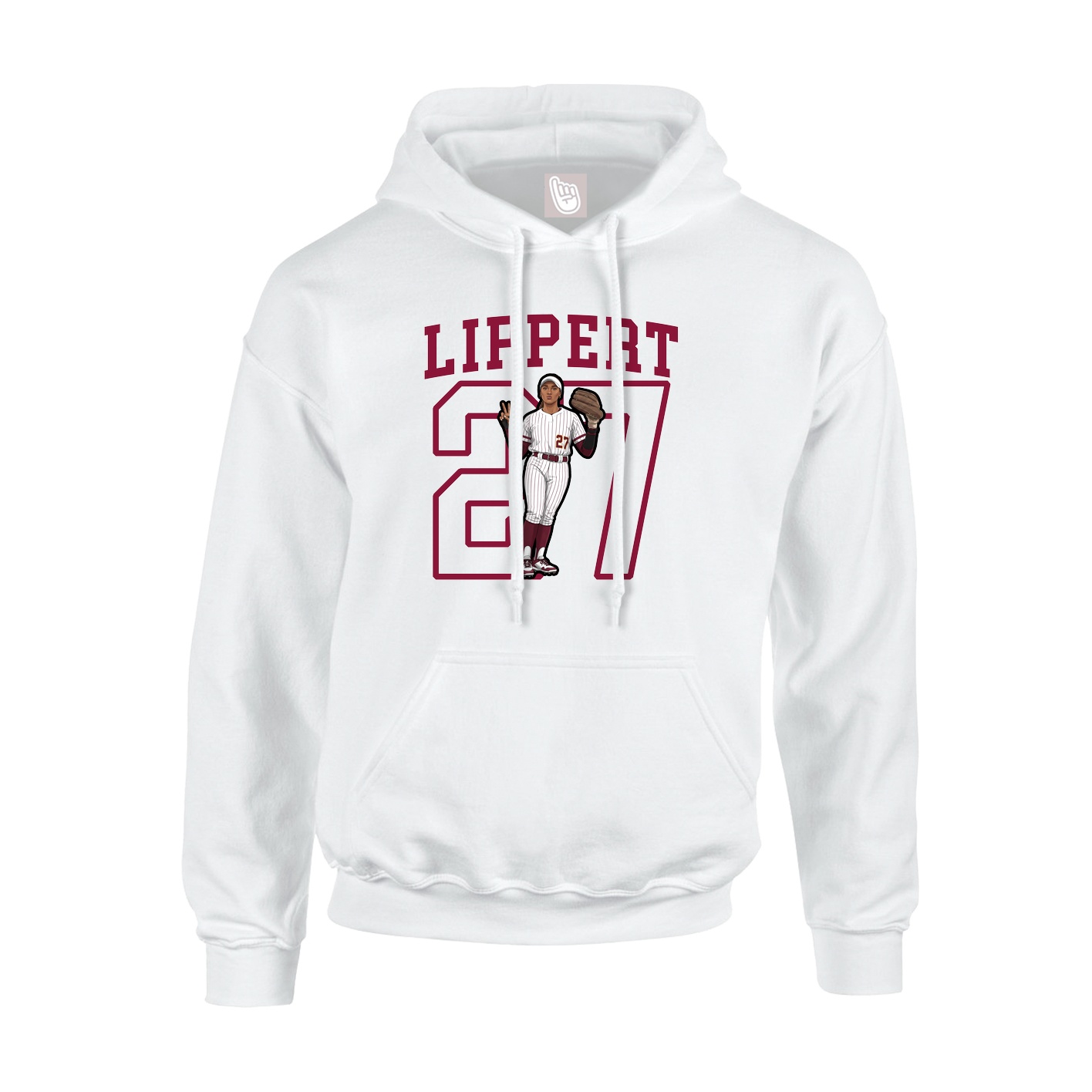 Hoodie — Shirsey in White