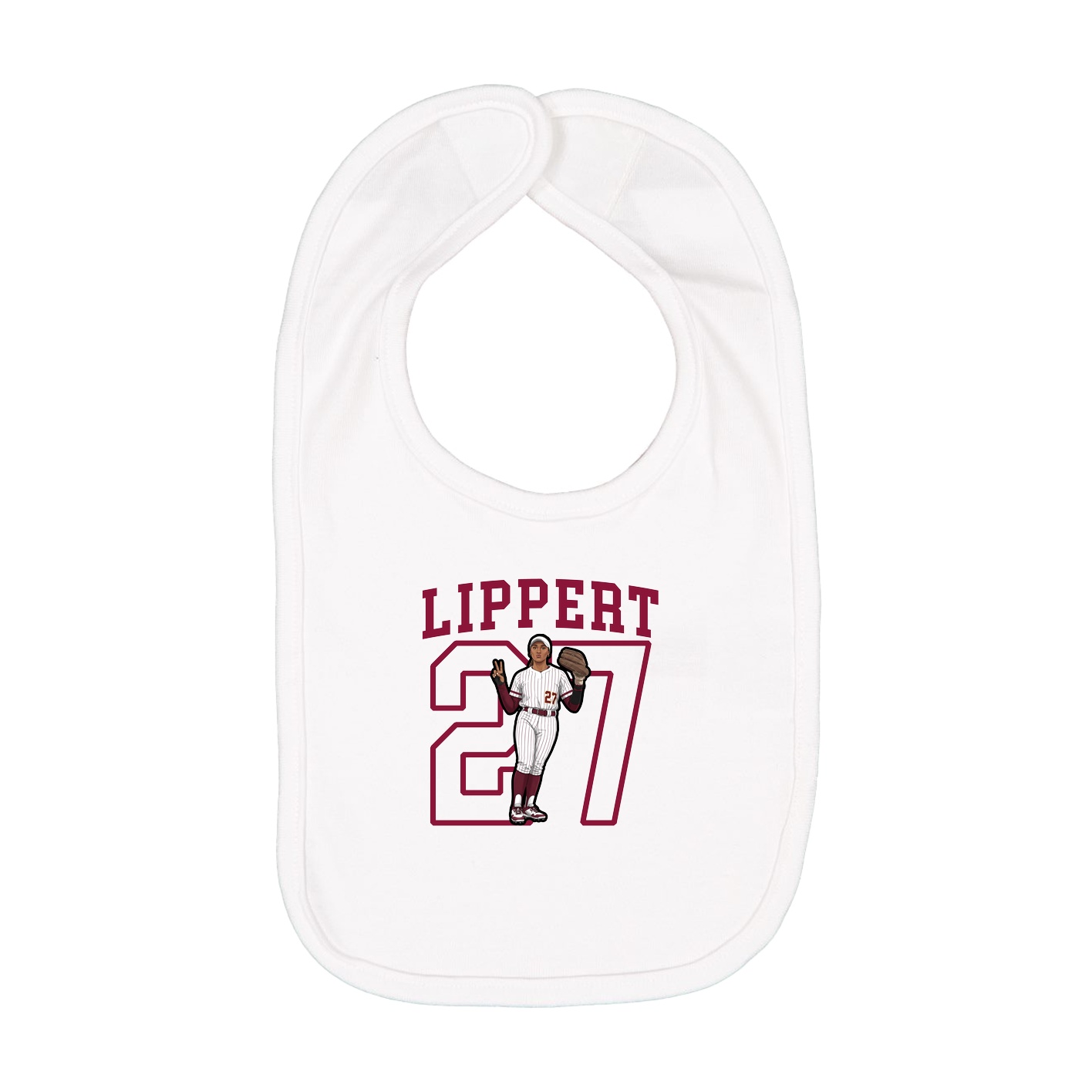Infant Bib — Shirsey in White