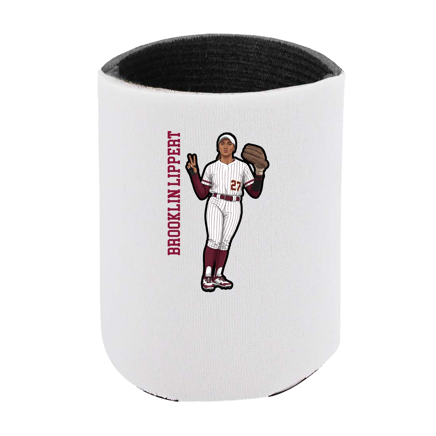 Can Holder — Name Vertical in White