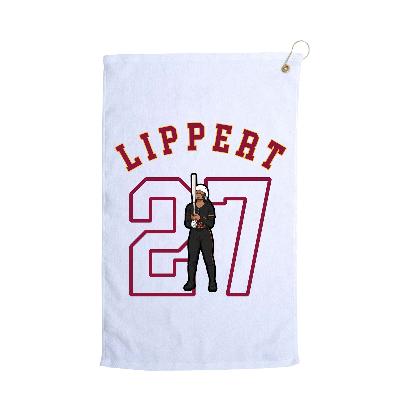Golf Towel — Shirsey Arch in White