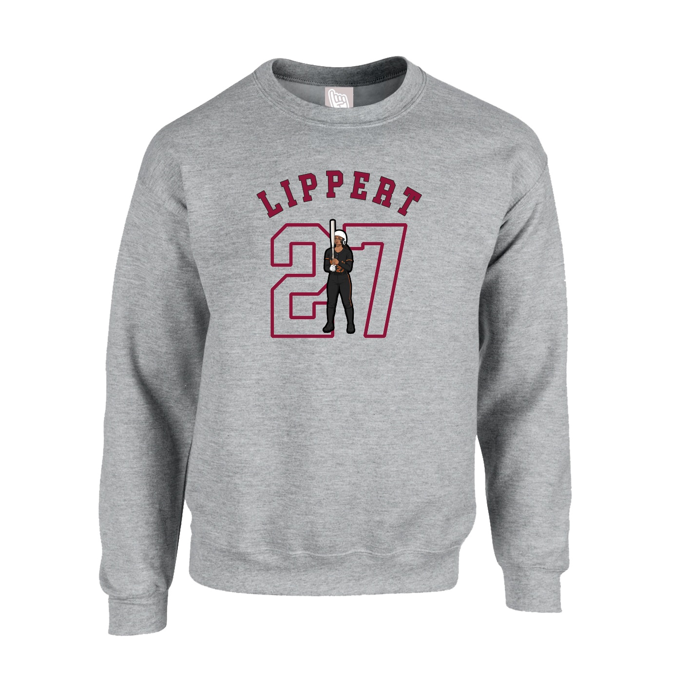 Fleece Crew — Shirsey Arch in Grey