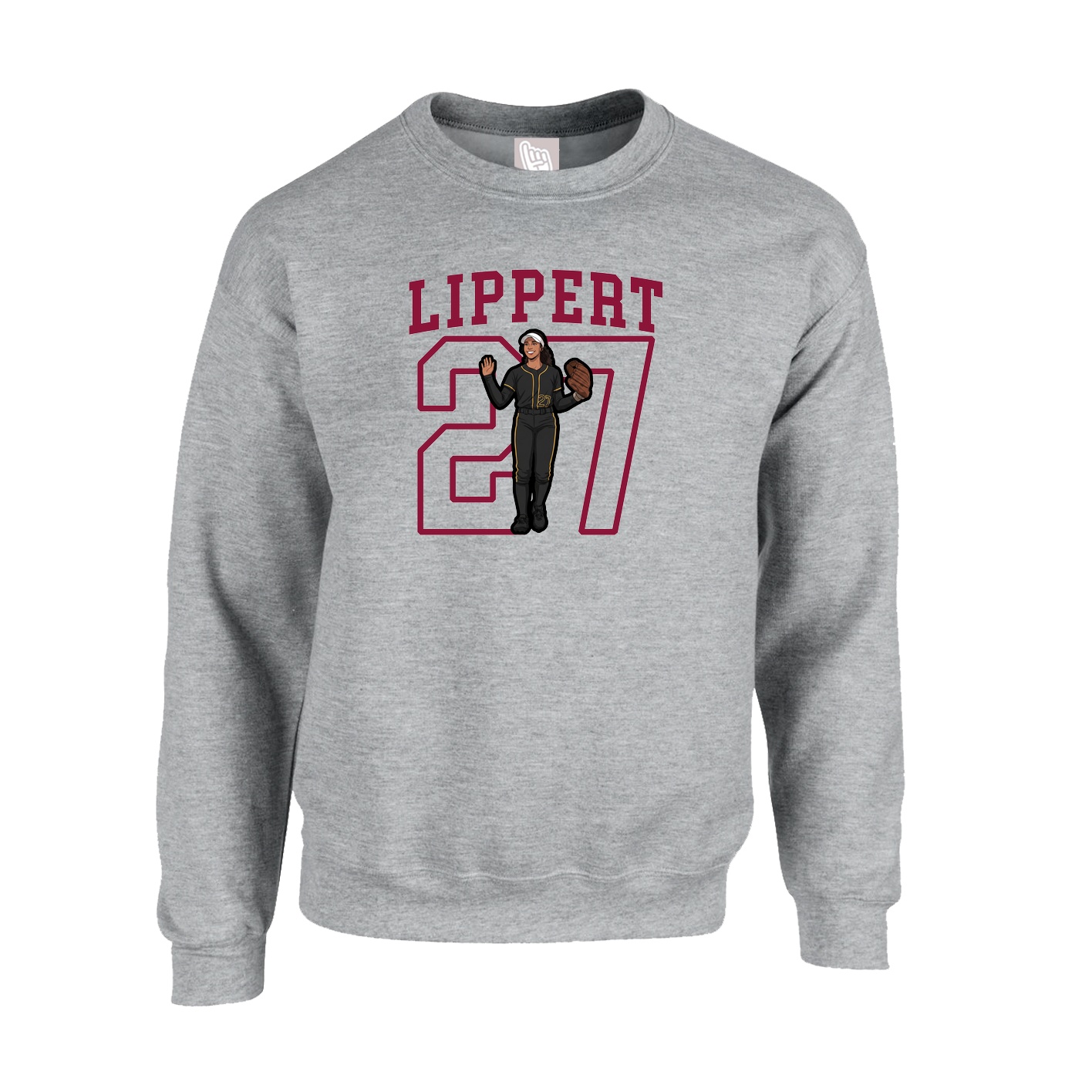 Fleece Crew — Shirsey in Grey