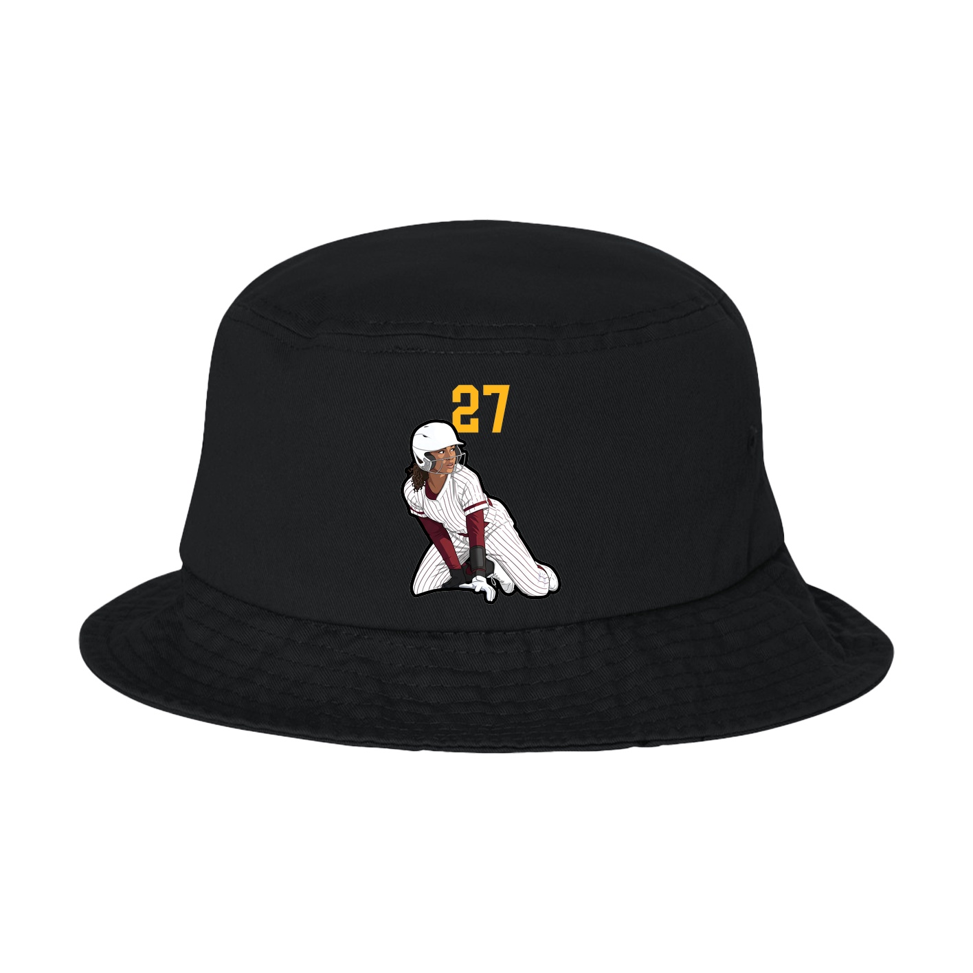 Bucket Cap — Number Top in Black