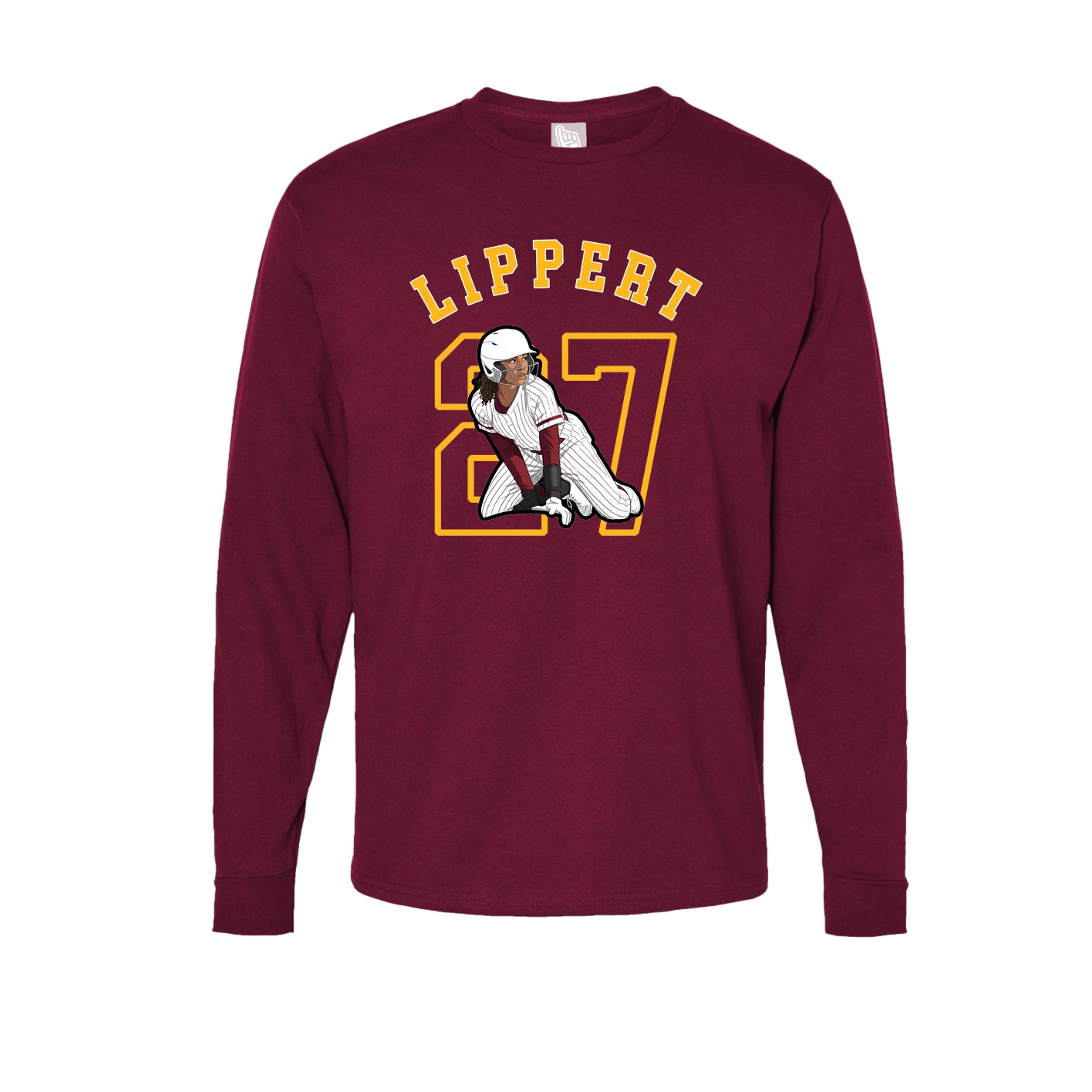 Long Sleeve Tee — Shirsey Arch in Cardinal