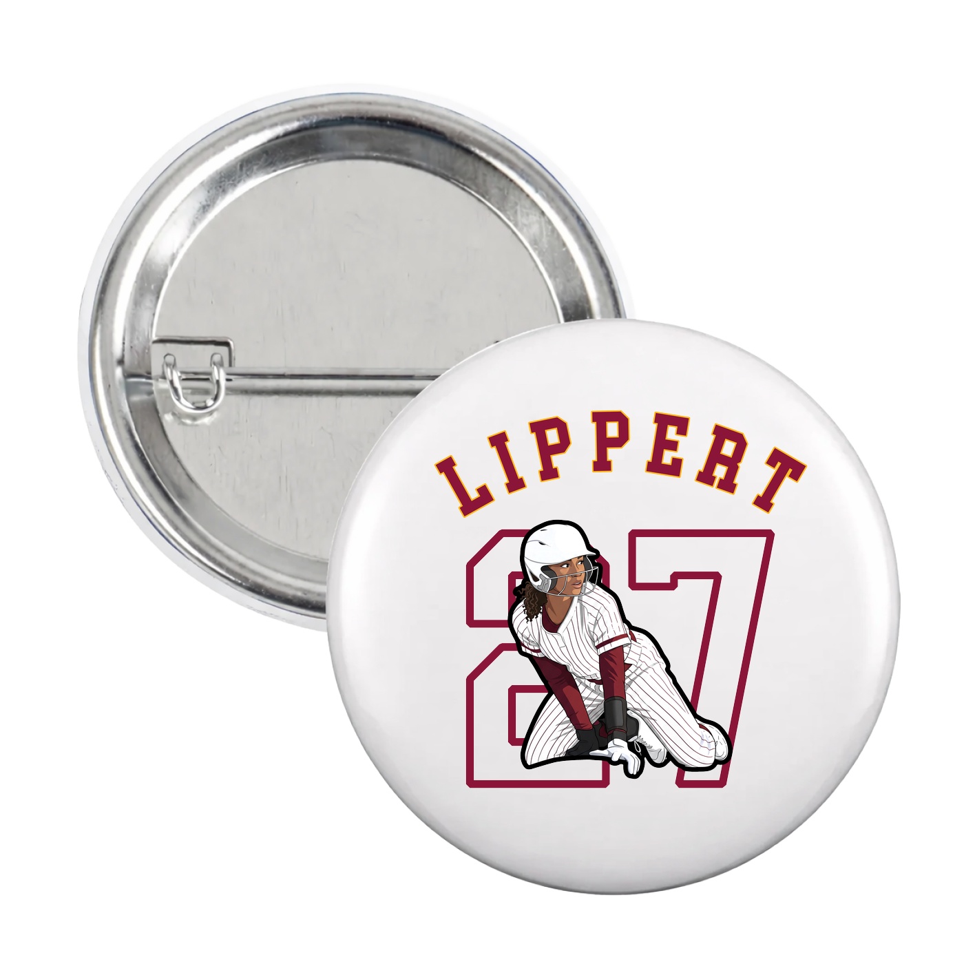 Game Day Button — Shirsey Arch in White
