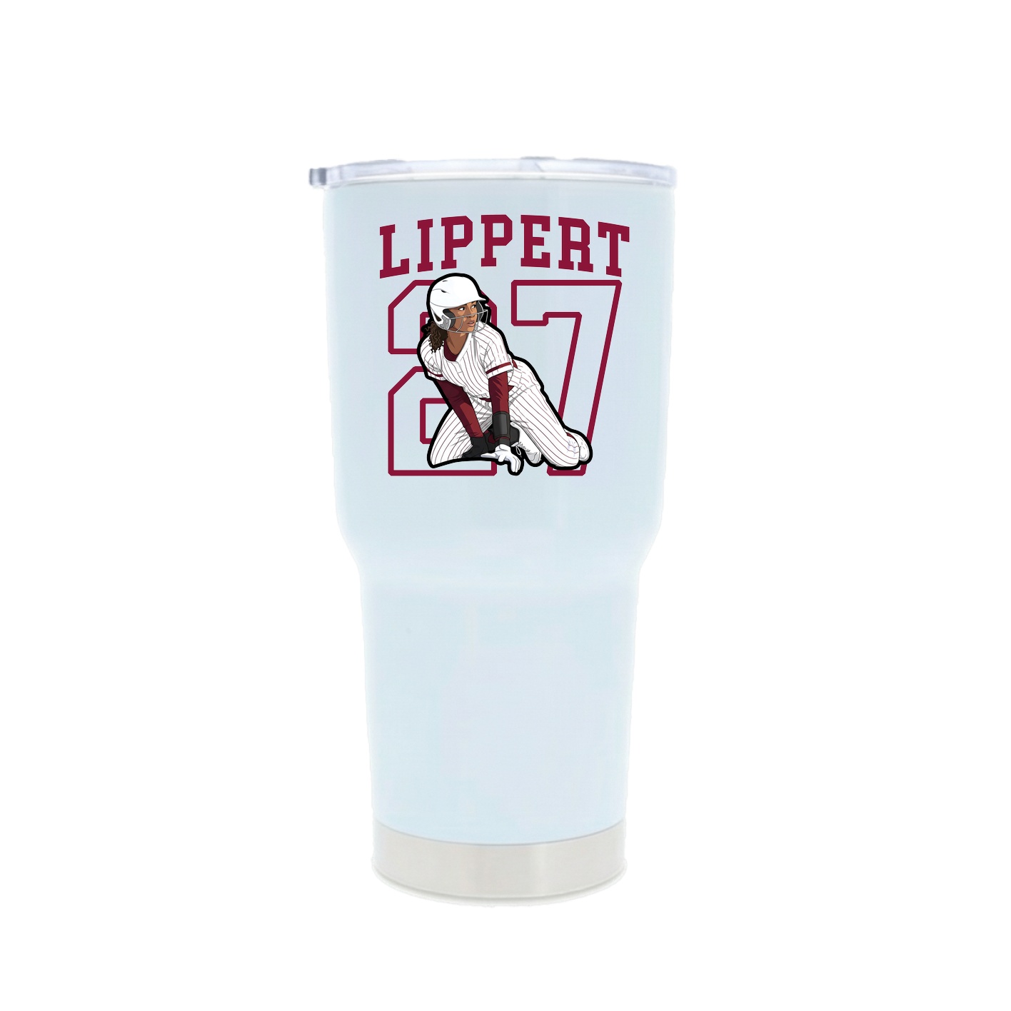 30oz Stainless Steel Tumbler — Shirsey in White