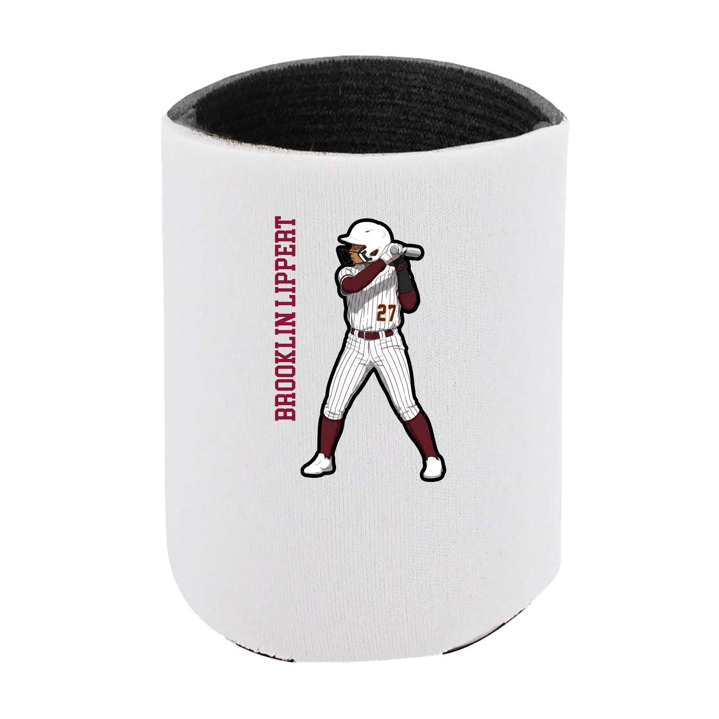 Can Holder — Name Vertical in White