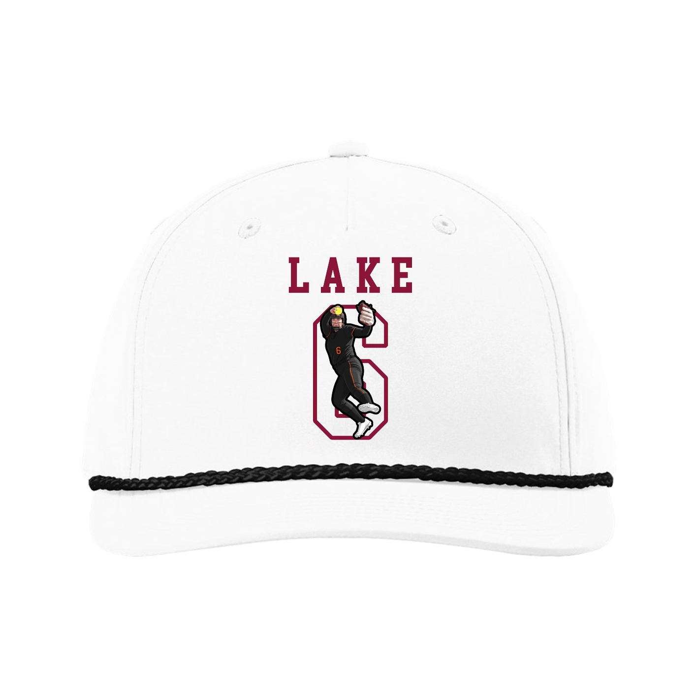 Five-Panel Classic Rope Cap — Shirsey in White