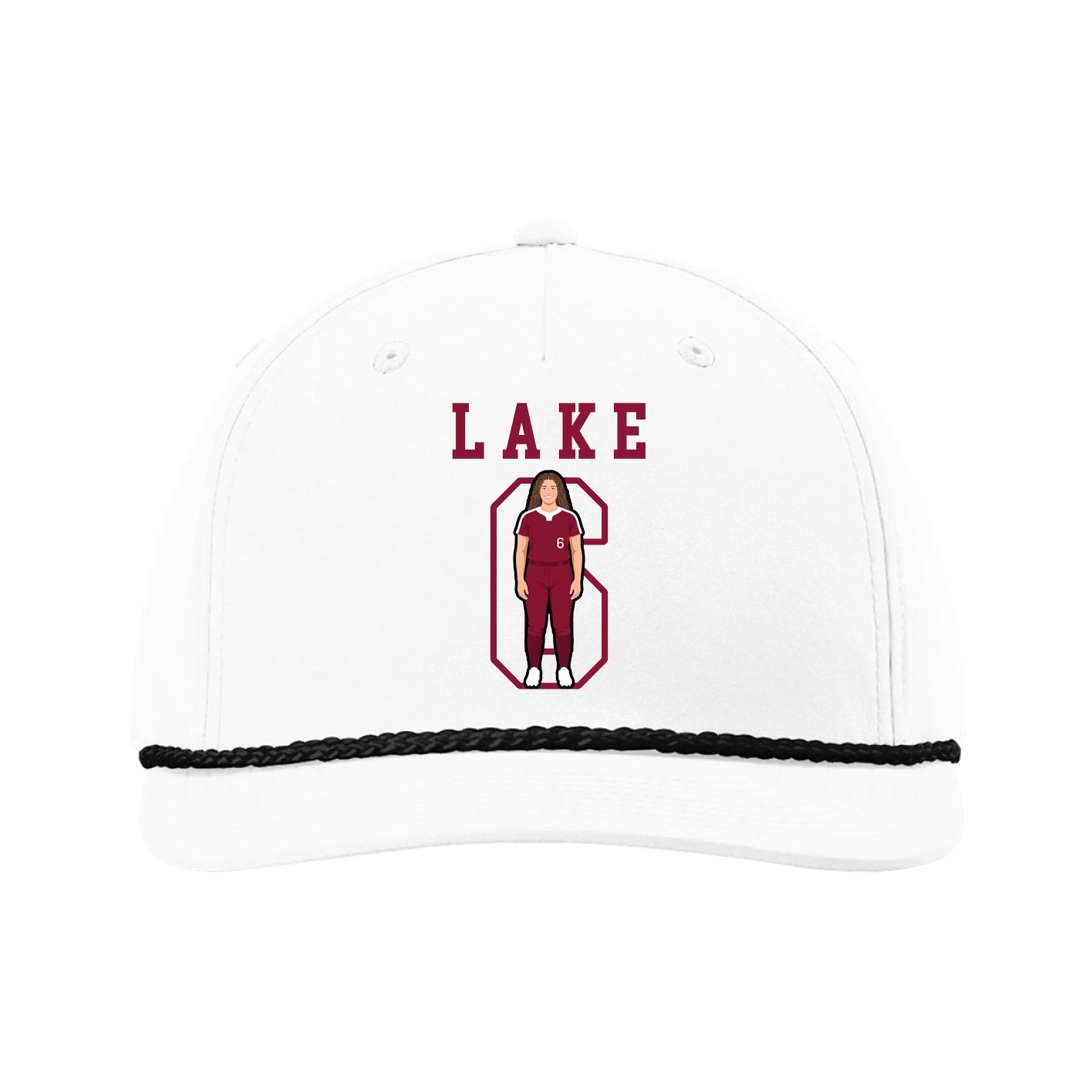 Five-Panel Classic Rope Cap — Shirsey in White