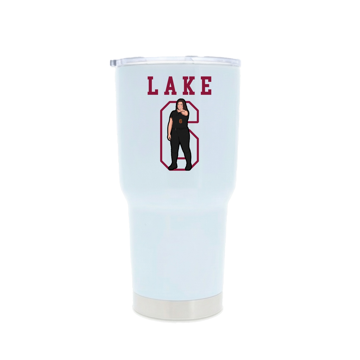30oz Stainless Steel Tumbler — Shirsey in White