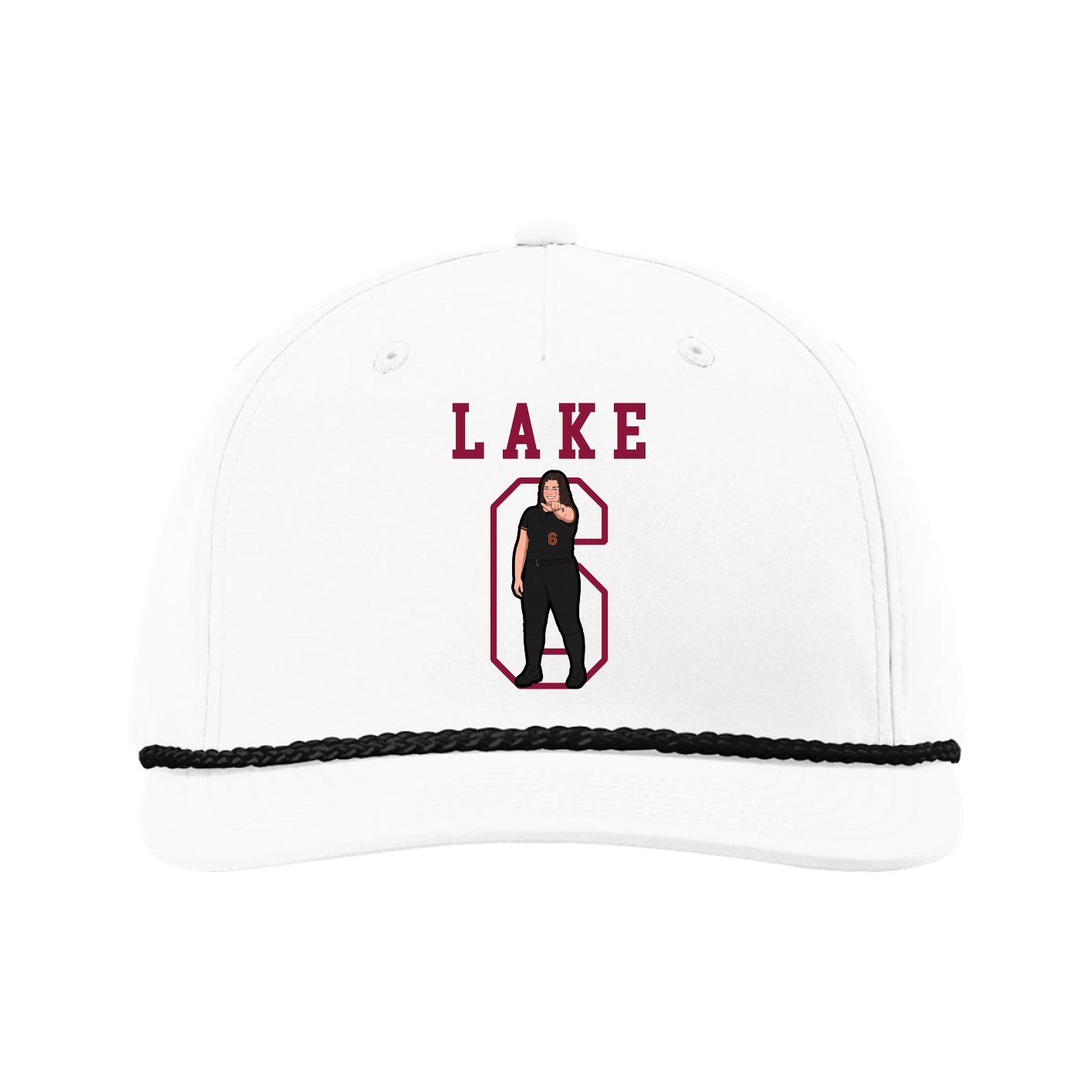 Five-Panel Classic Rope Cap — Shirsey in White