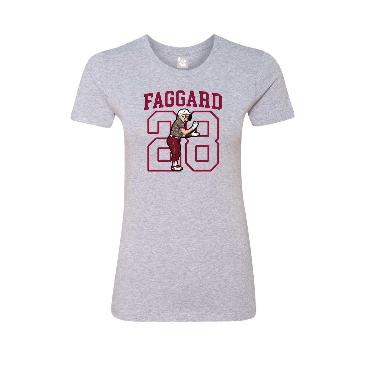 Fitted Women's Tee — Shirsey in Grey
