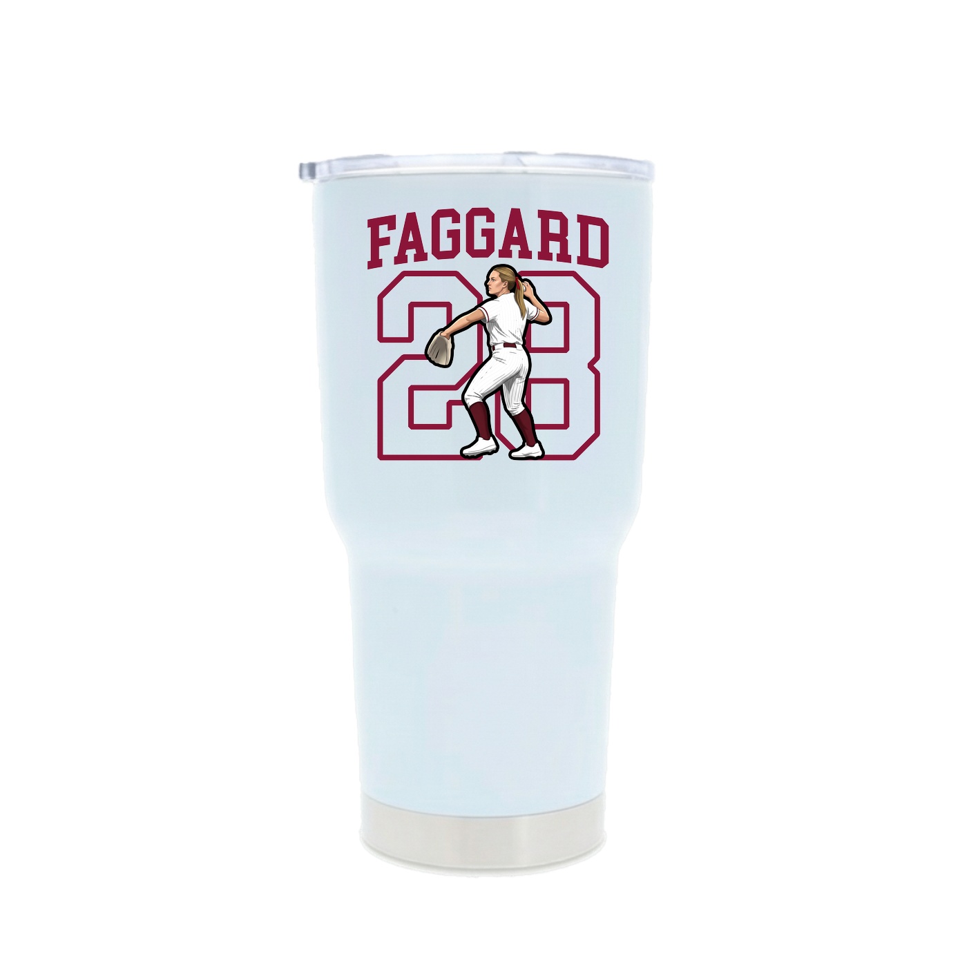 30oz Stainless Steel Tumbler — Shirsey in White