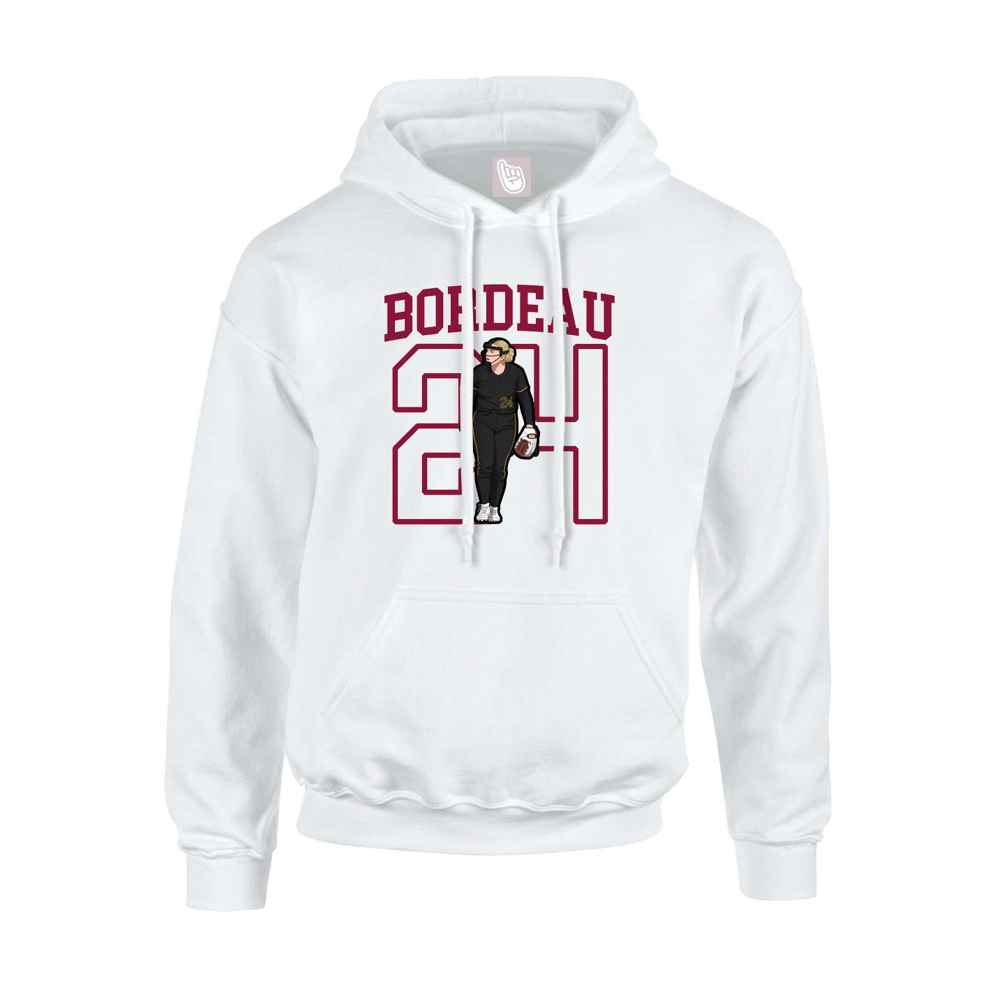 Hoodie — Shirsey in White
