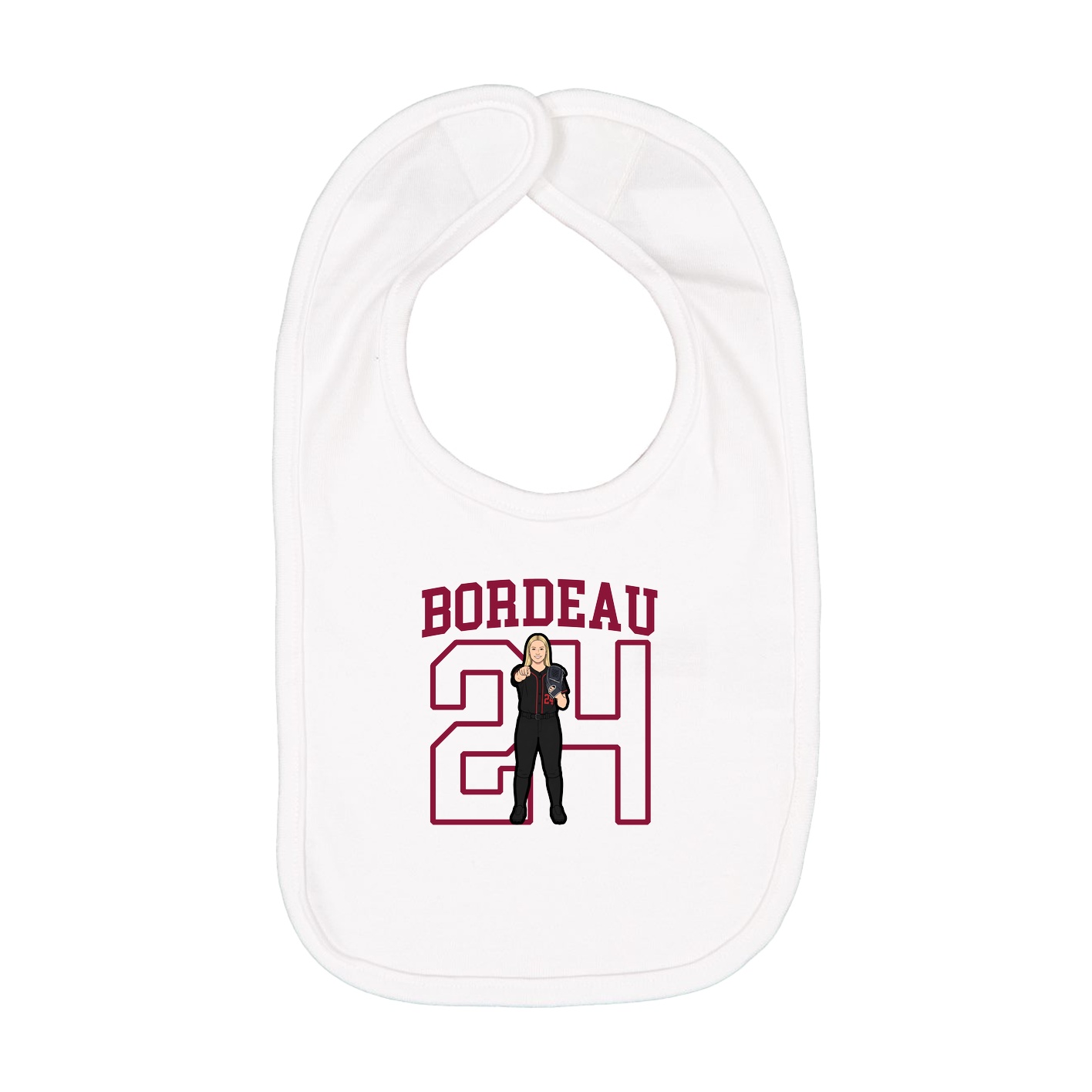 Infant Bib — Shirsey in White