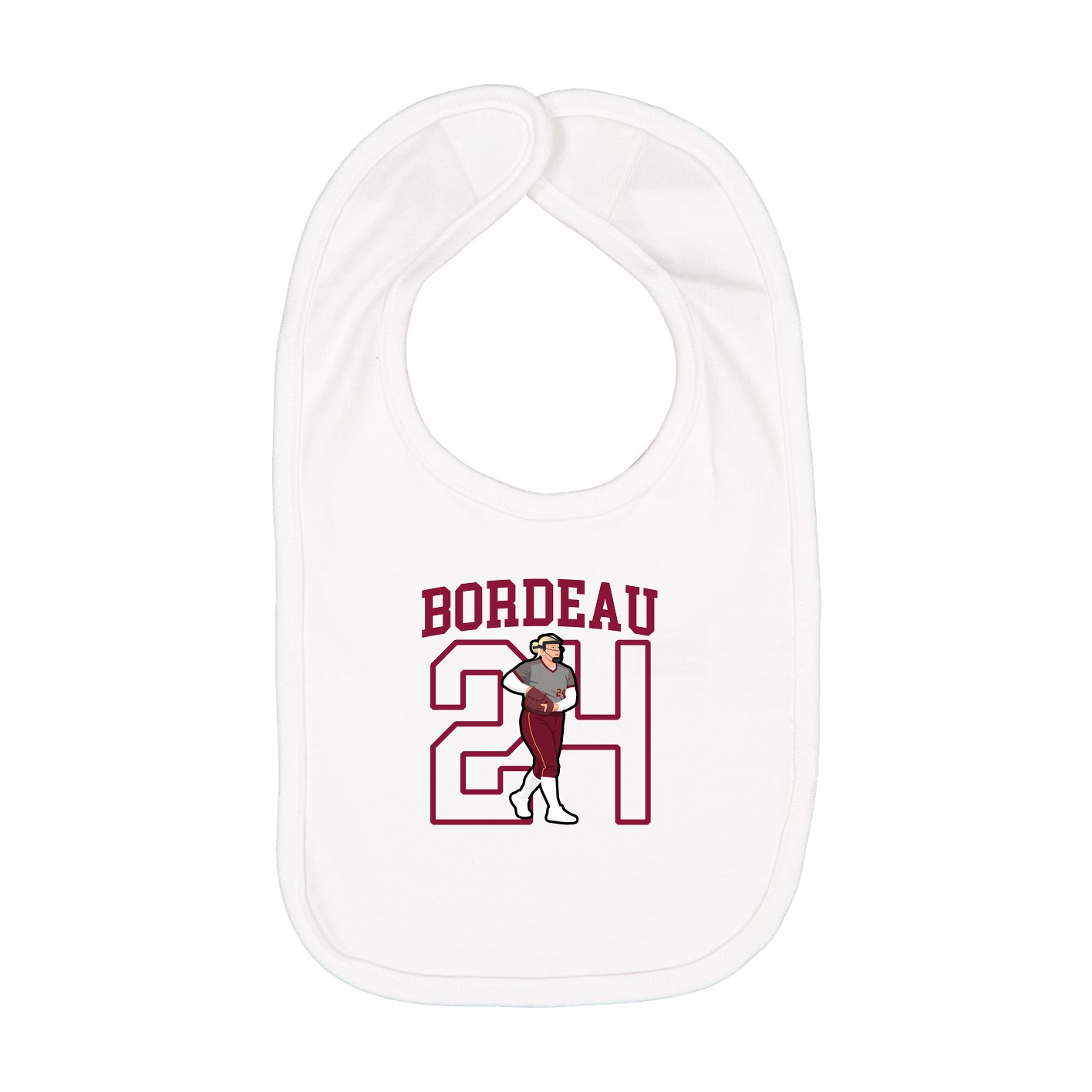 Infant Bib — Shirsey in White