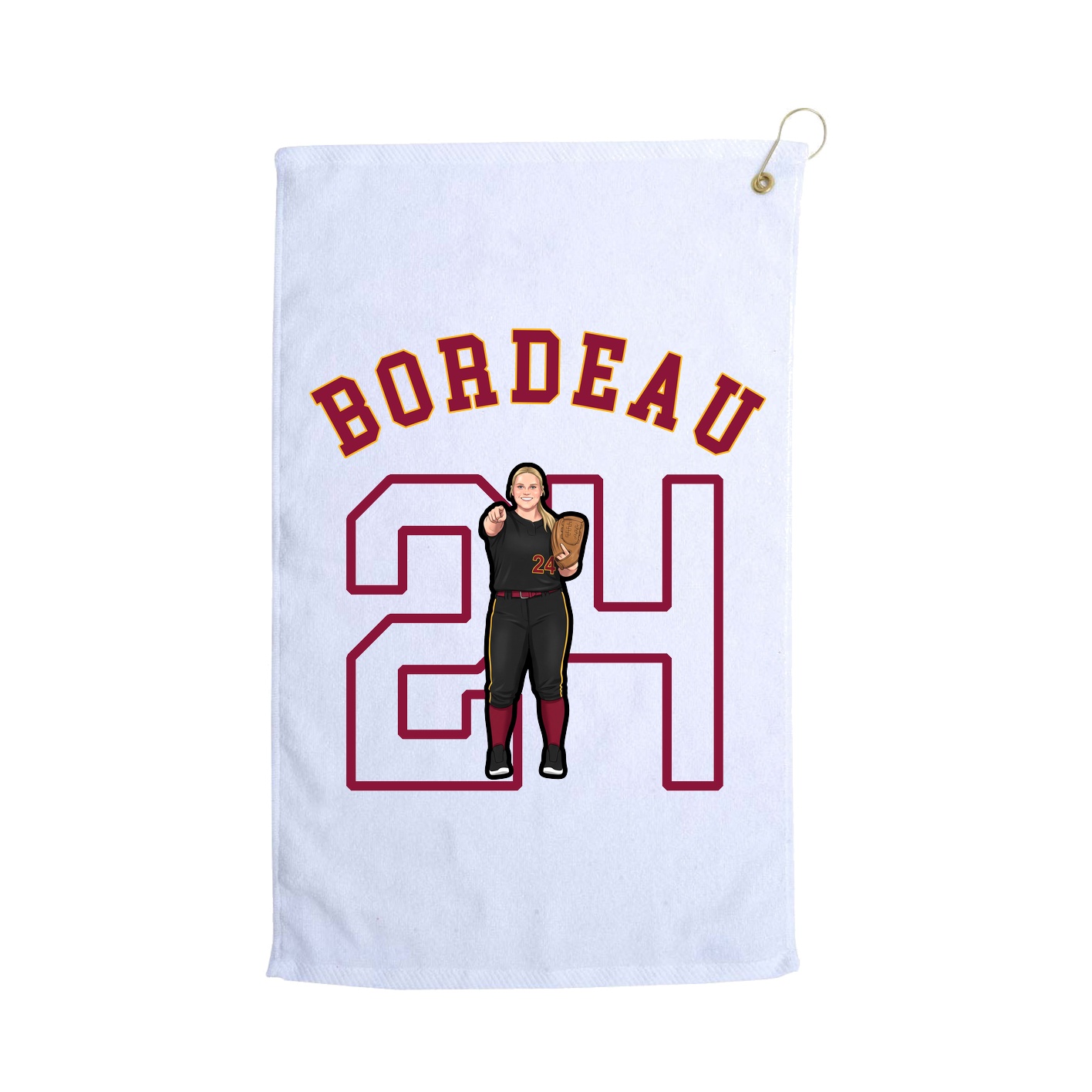 Golf Towel — Shirsey Arch in White