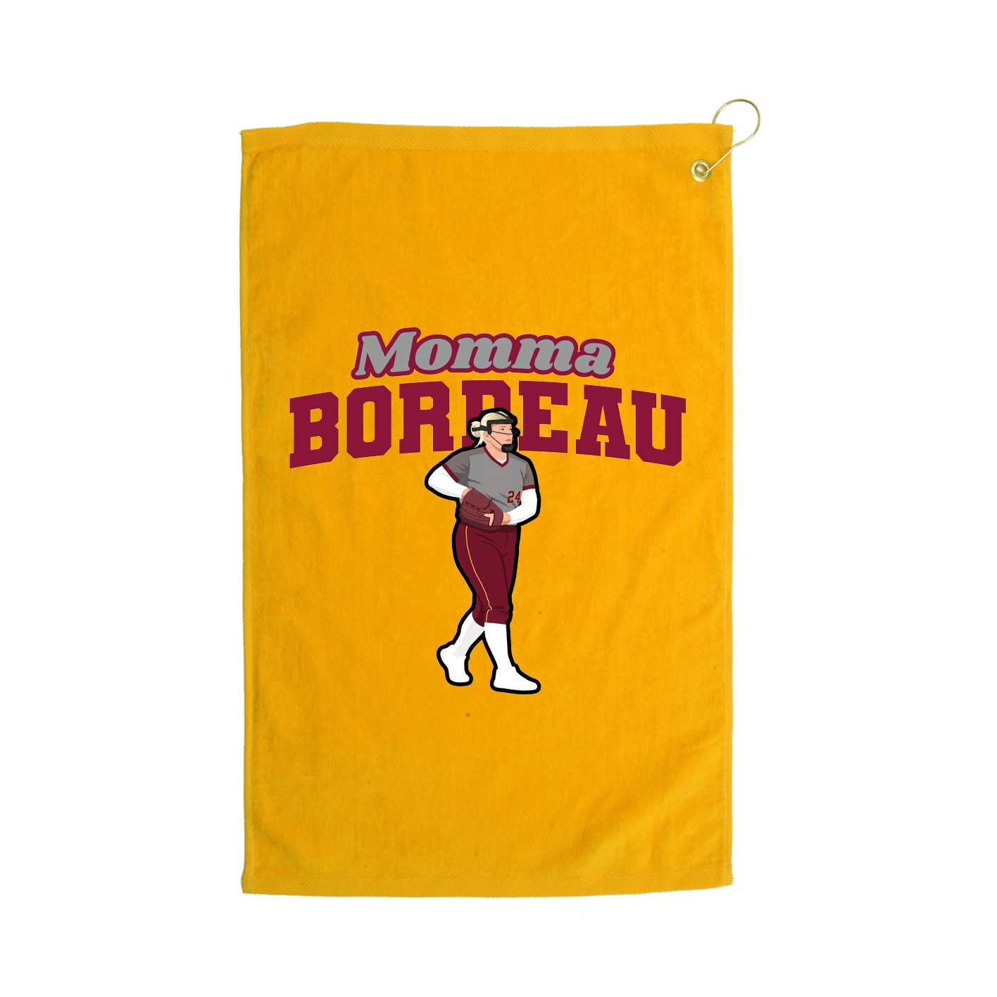 Golf Towel — Mothers Day Block in Gold