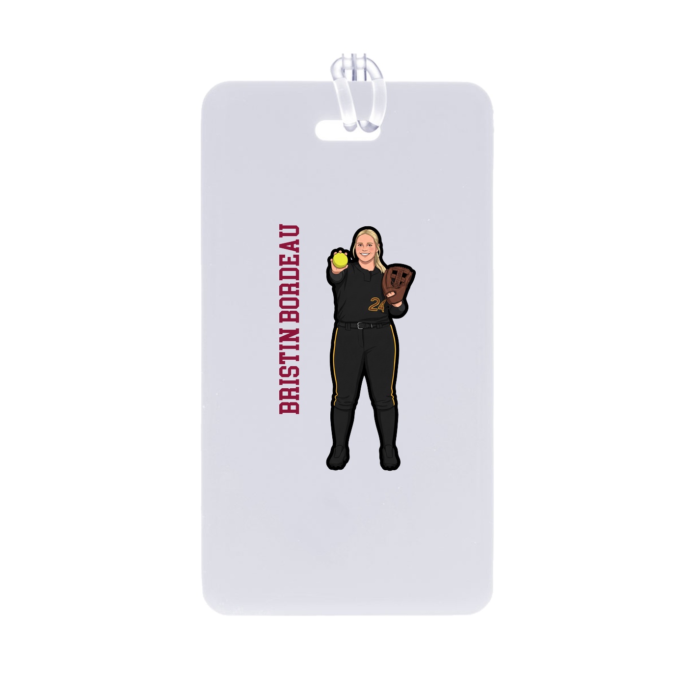 Bag Tag — Name Vertical in Classic