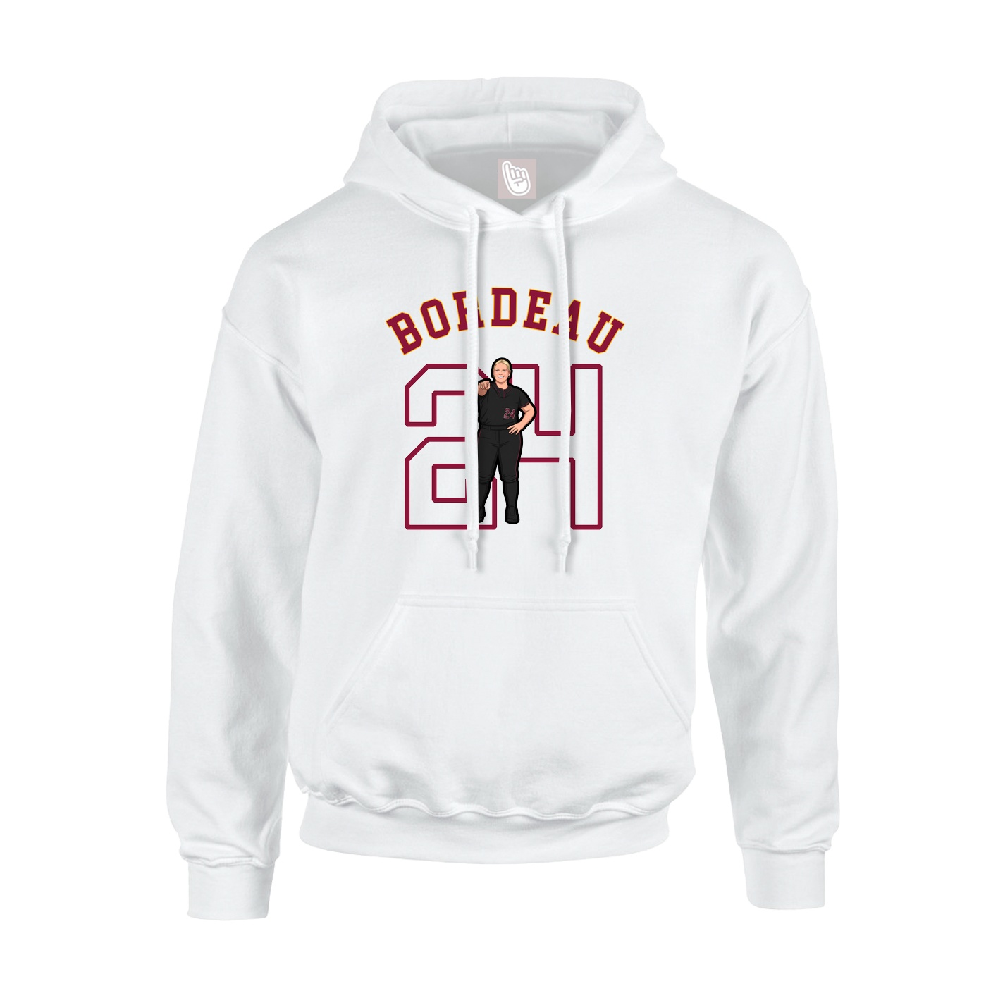Hoodie — Shirsey Arch in White