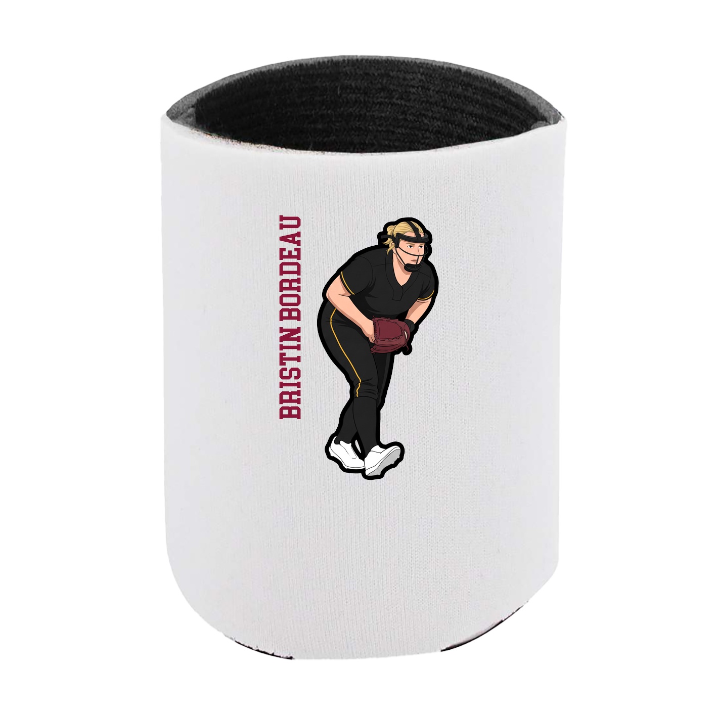 Can Holder — Name Vertical in White