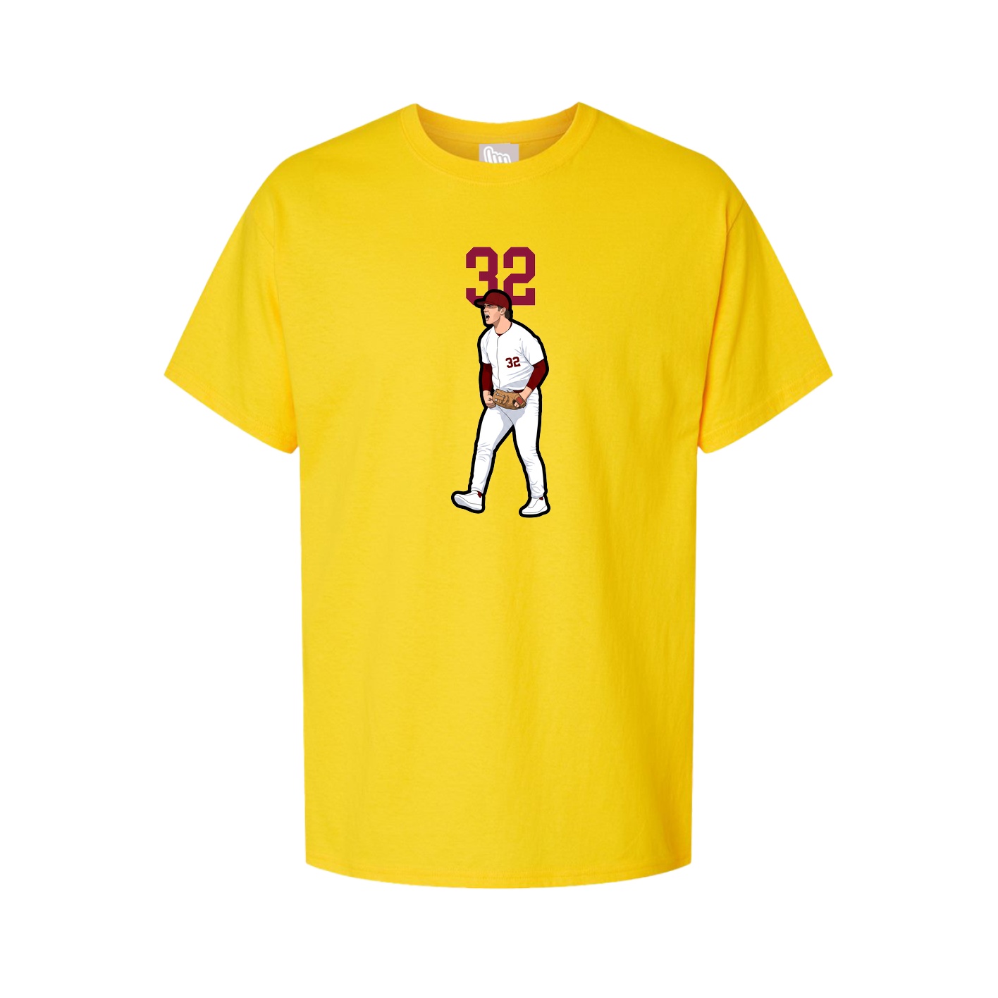 Youth Tee — Number Top in Gold