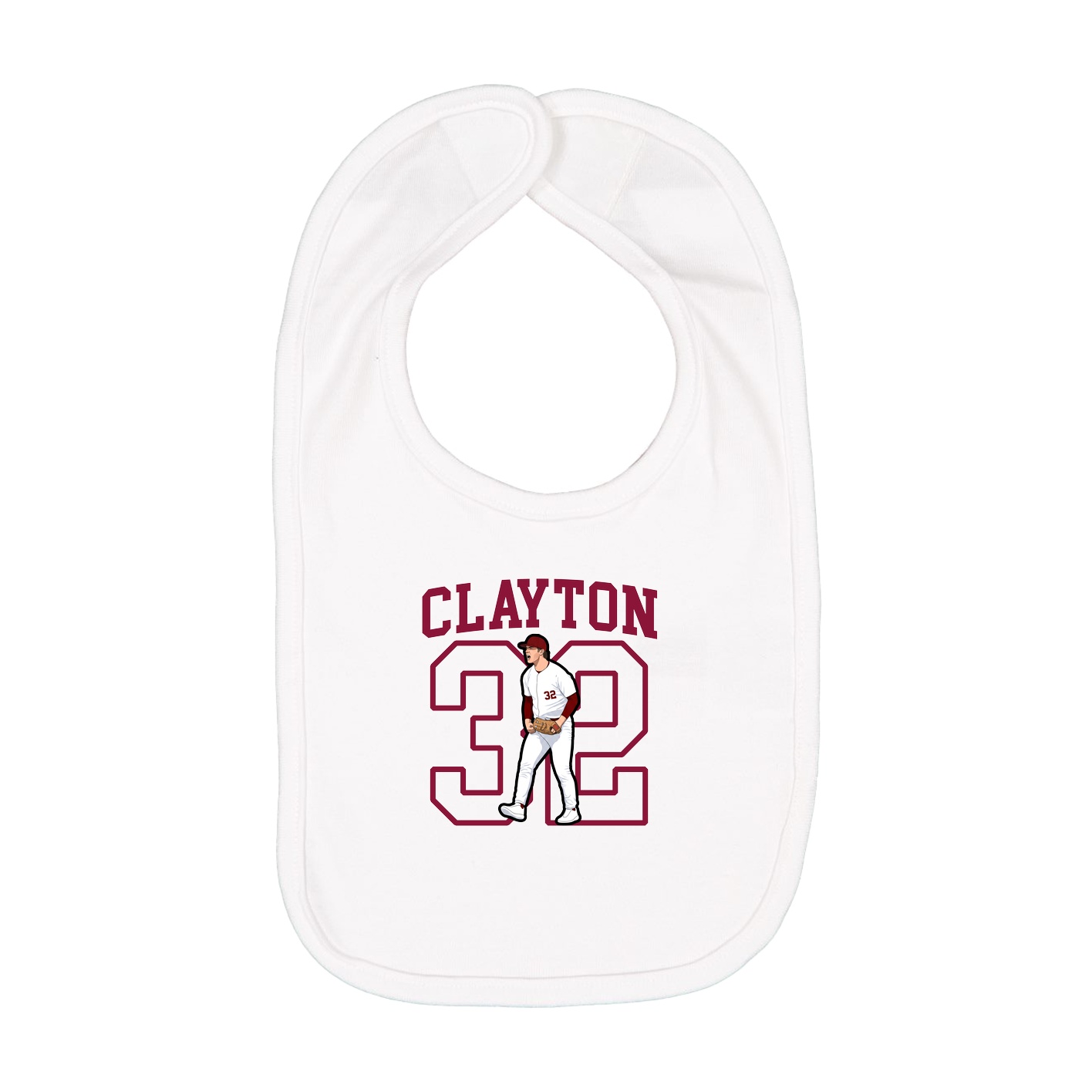 Infant Bib — Shirsey in White
