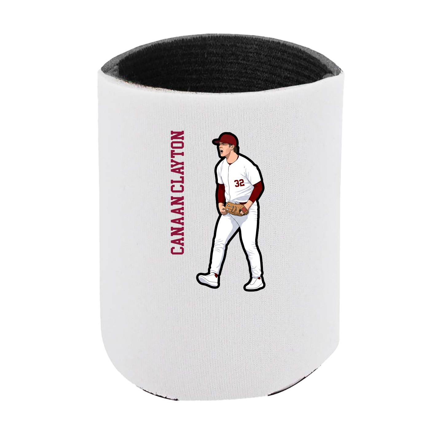 Can Holder — Name Vertical in White