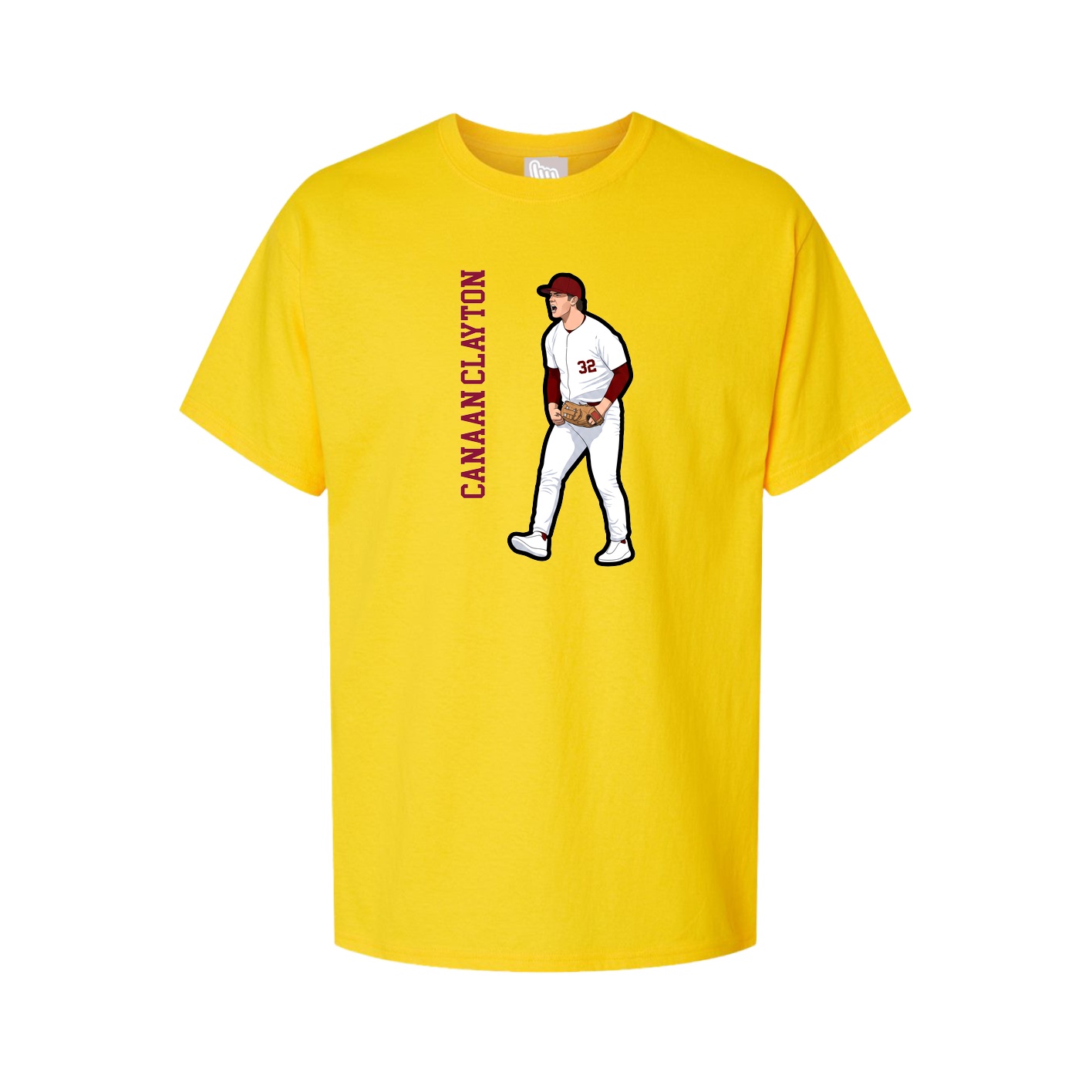 Youth Tee — Name Vertical in Gold