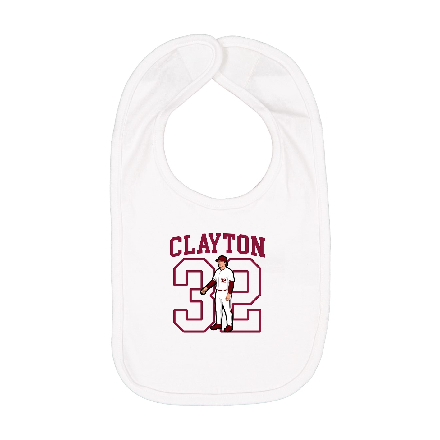 Infant Bib — Shirsey in White