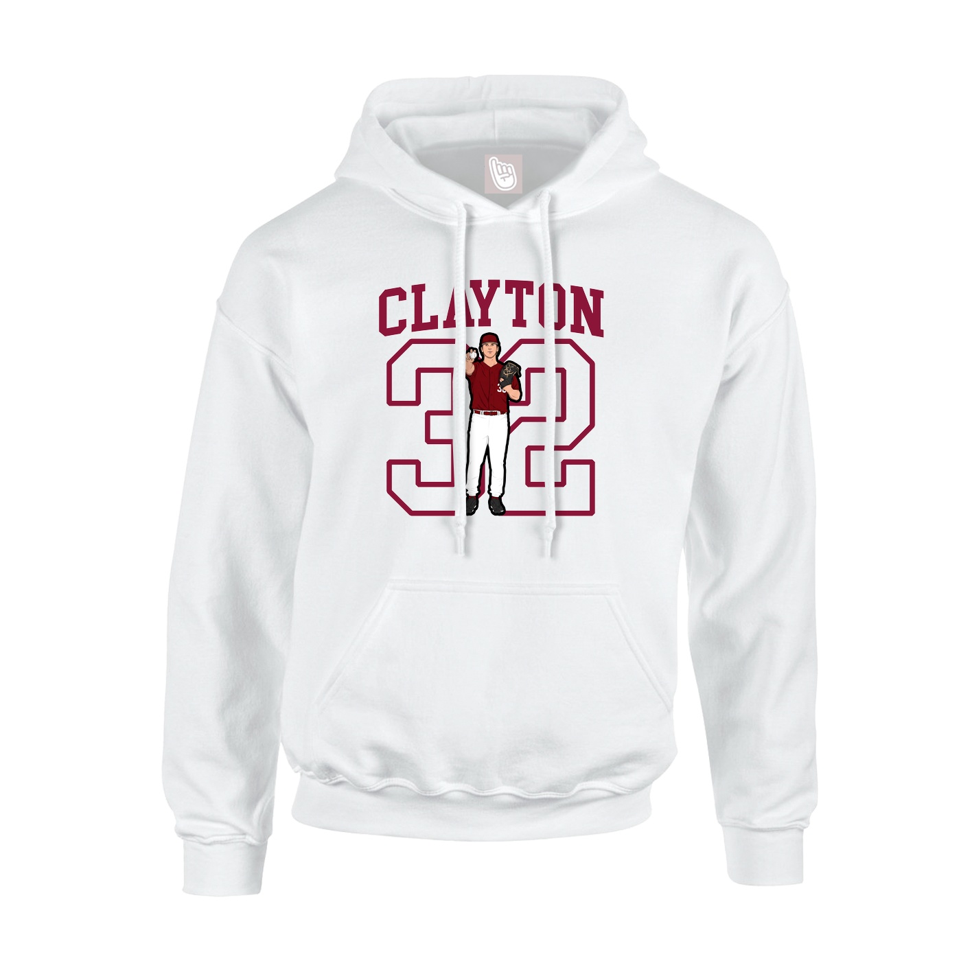 Hoodie — Shirsey in White